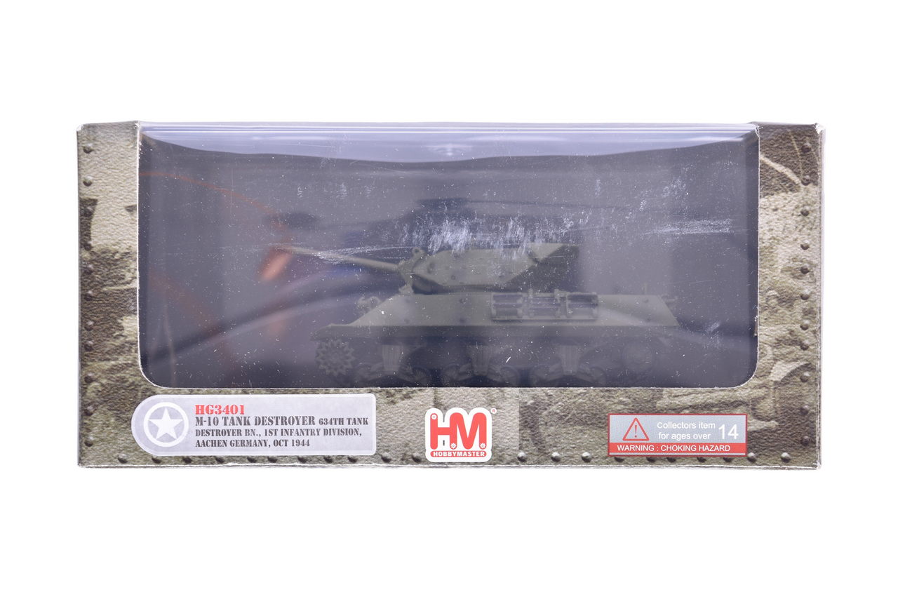 7883 - Hobby Master 1:72 M10 Tank Destroyer Diecast WWII US Military Tank thumbnail