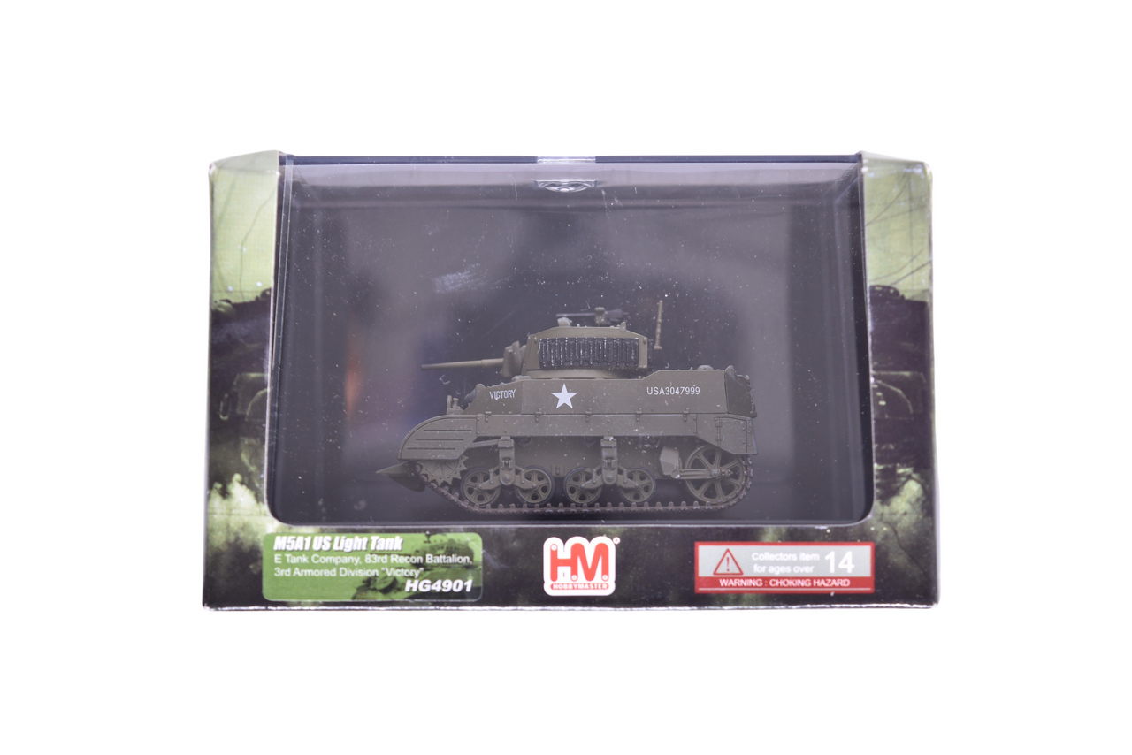 7889 - Hobby Master 1:72 M5A1 US Light Tank 