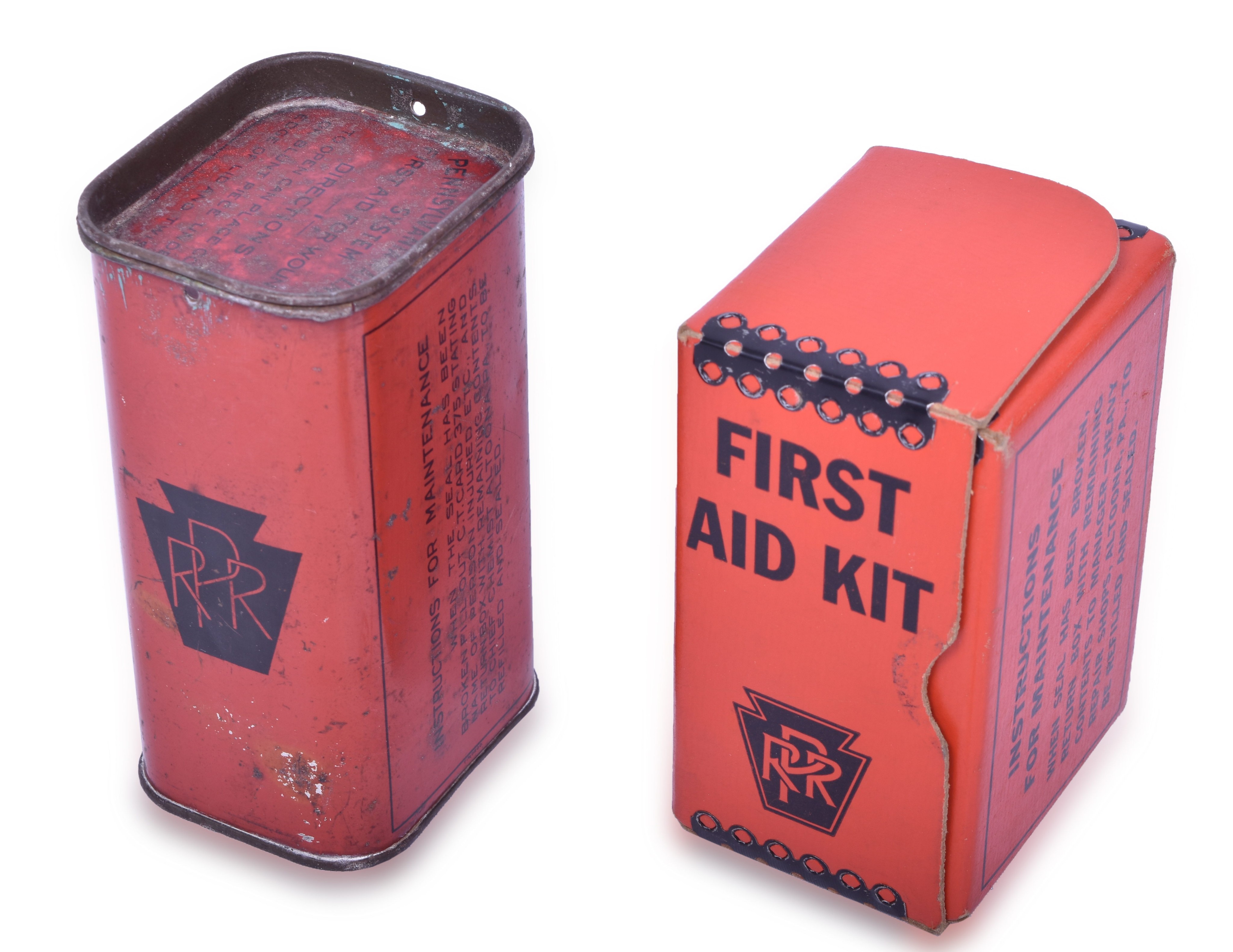 2003 - Pair of Pennsylvania Railroad First Aid Kits thumbnail