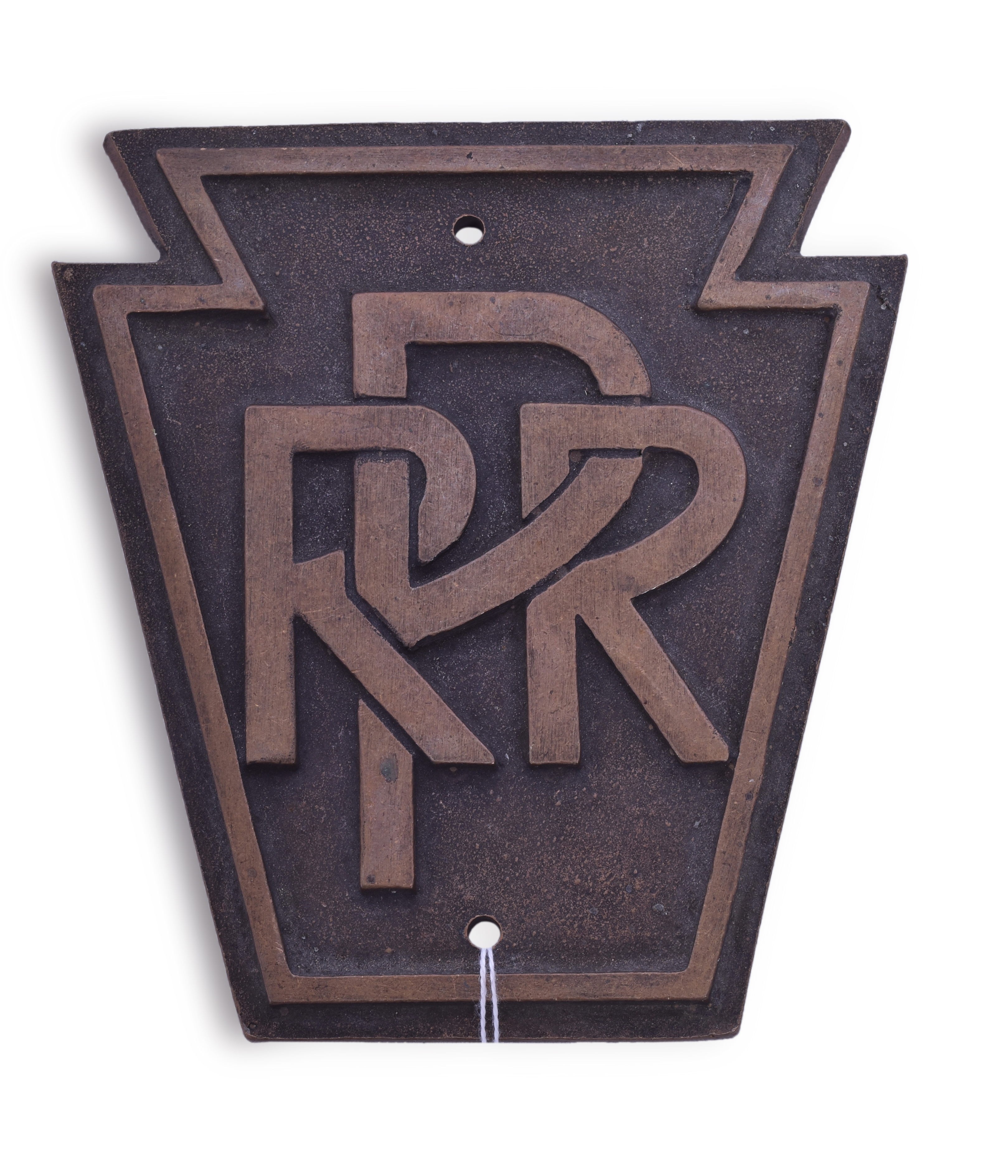2017 - Reproduction Pennsylvania Railroad Brass Passenger Car Keystone thumbnail