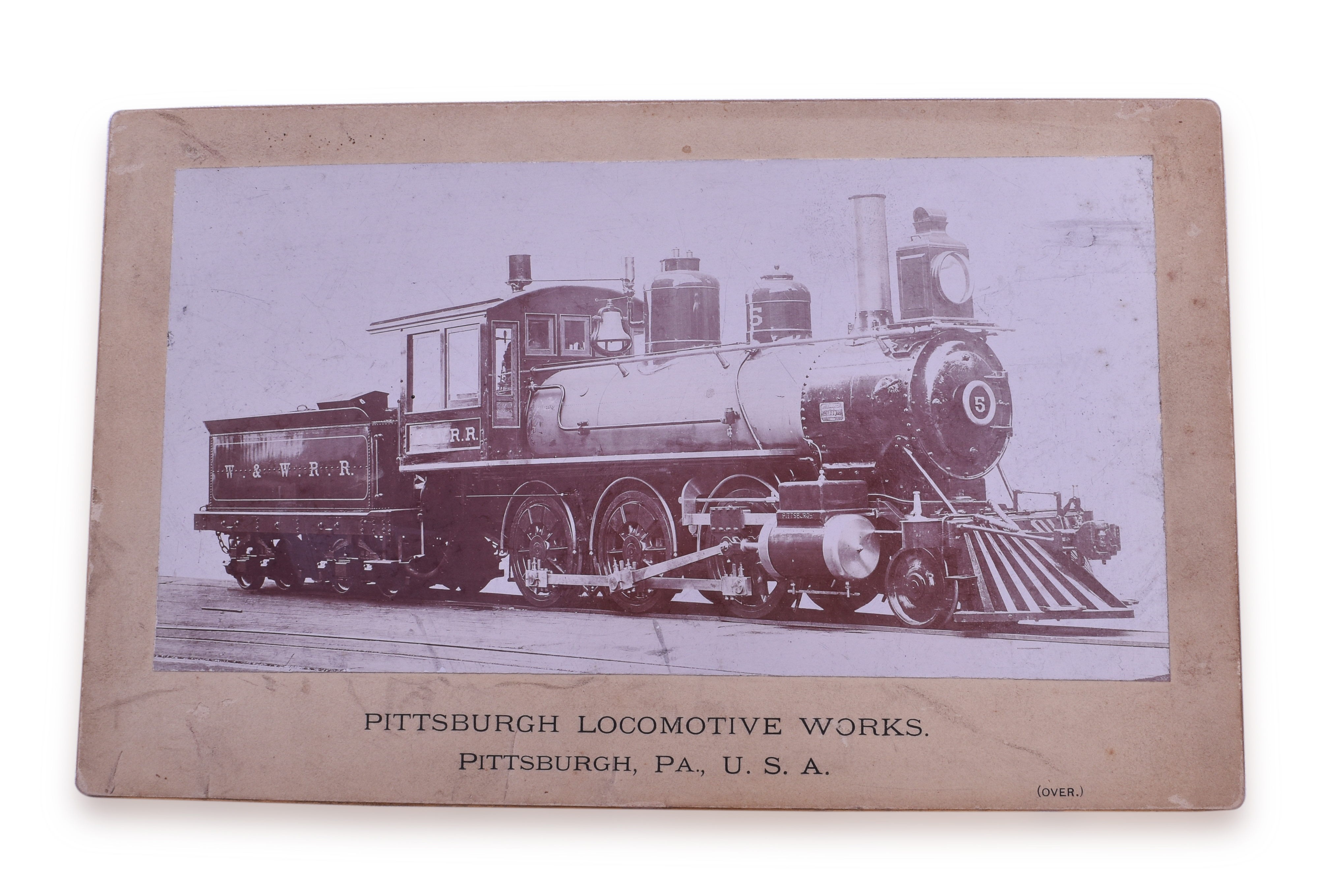 2031 - Waynesburg & Washington Railroad #5 - Pittsburgh Locomotive Works Builders Photographs thumbnail
