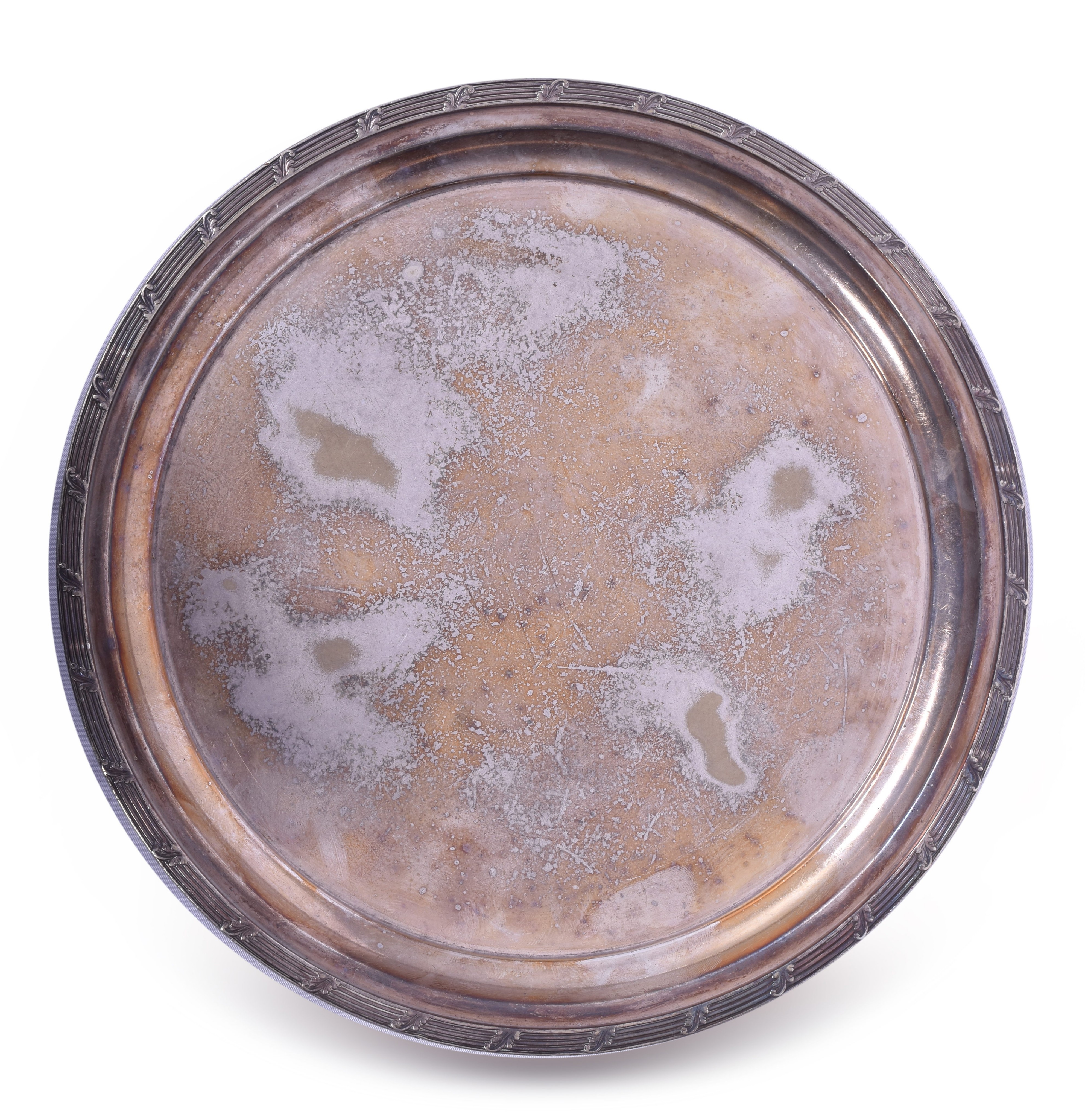 2055 - R. Wallace Illinois Central Railroad Mississippi Valley Central Route Diamond Logo Silver Soldered Plate thumbnail