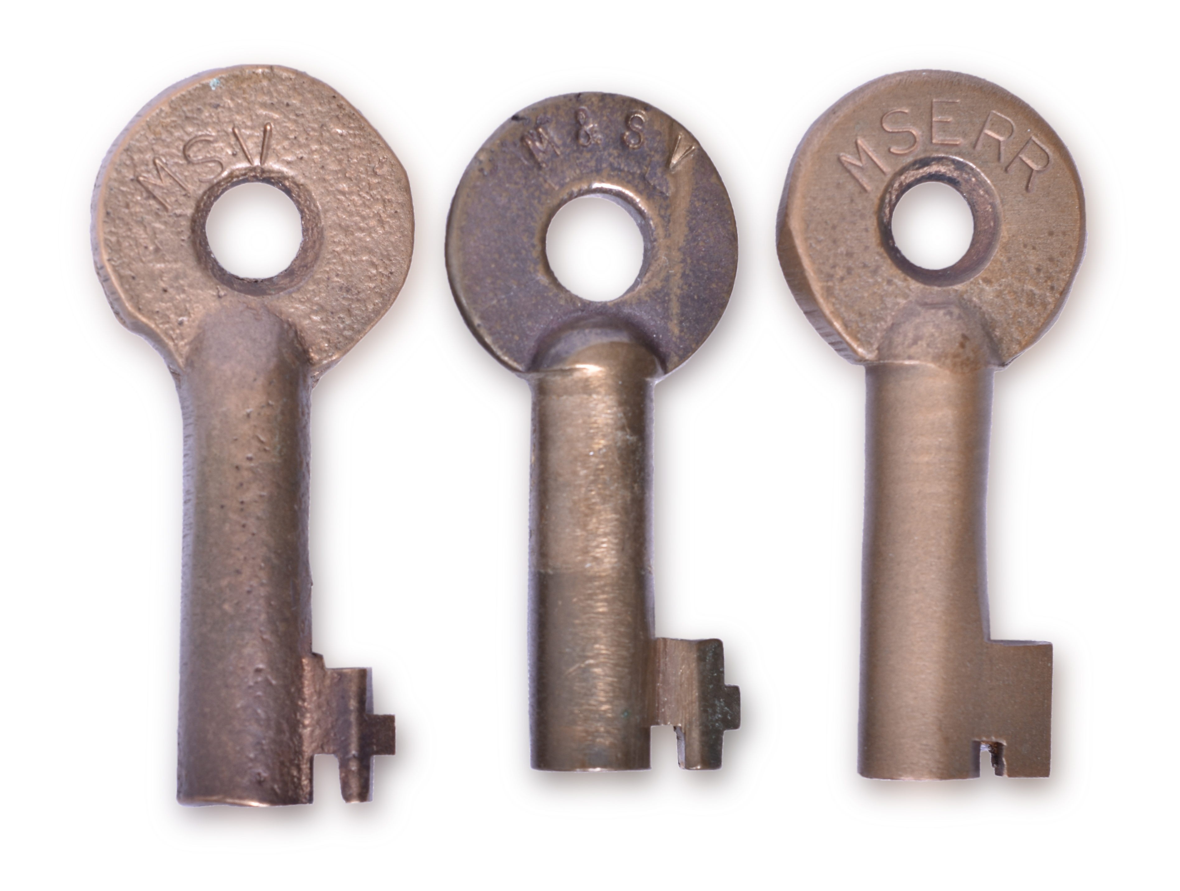 2068 - Three Brass Keys - Mississippi & Skuna Valley and Mississippi Export Railroad thumbnail