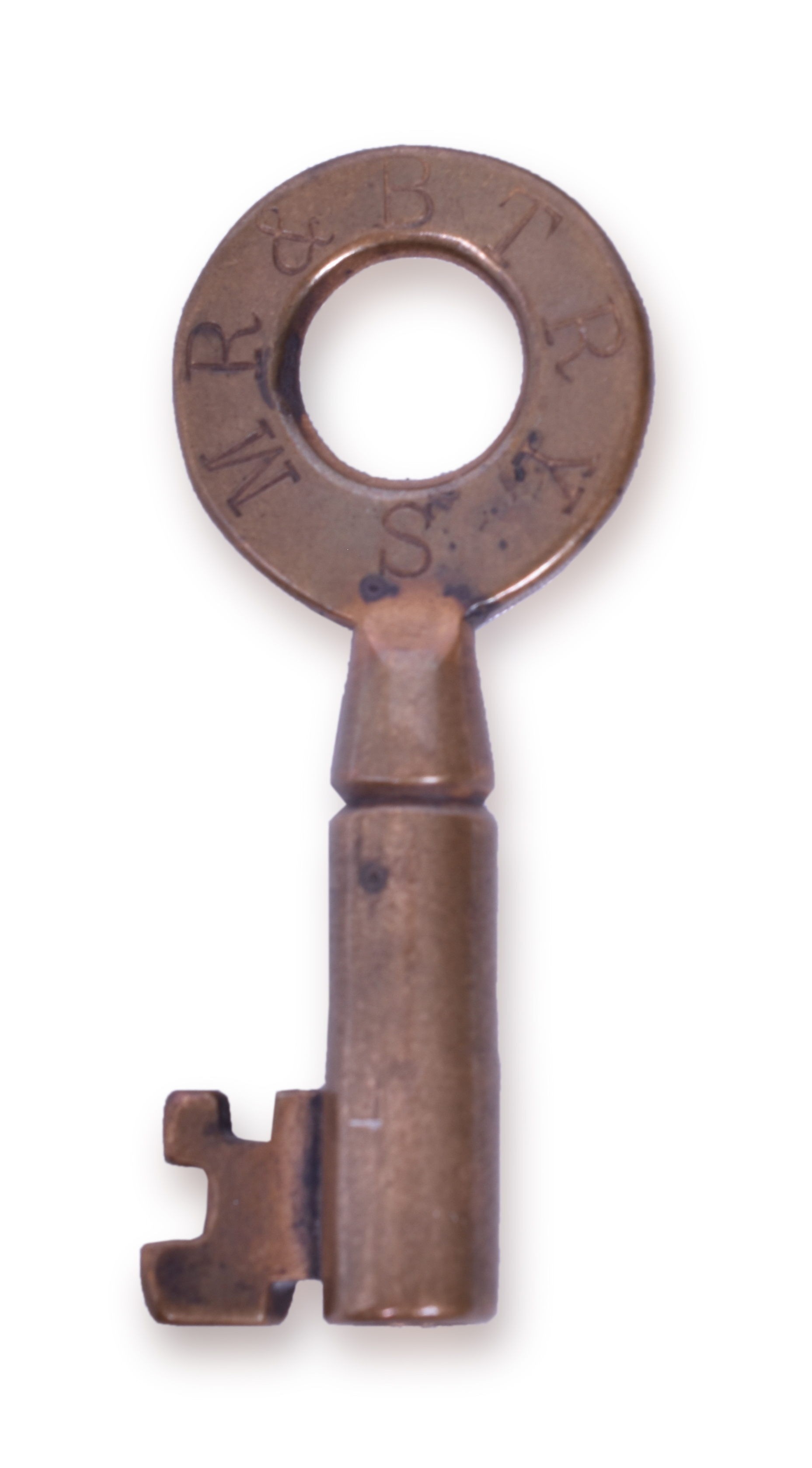 2070 - Mississippi River & Bonne Terre Railway - Tapered Barrel Brass Switch Key thumbnail