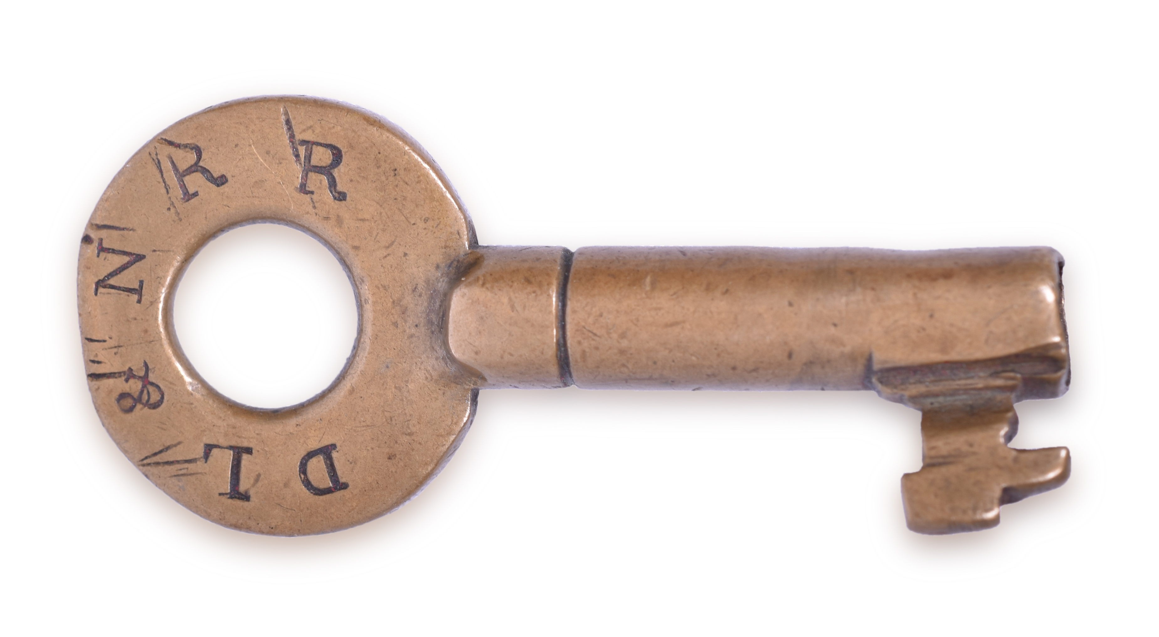 2074 - Detroit, Lansing and Northern Railroad Wilson Bohannan Brass Switch Key thumbnail