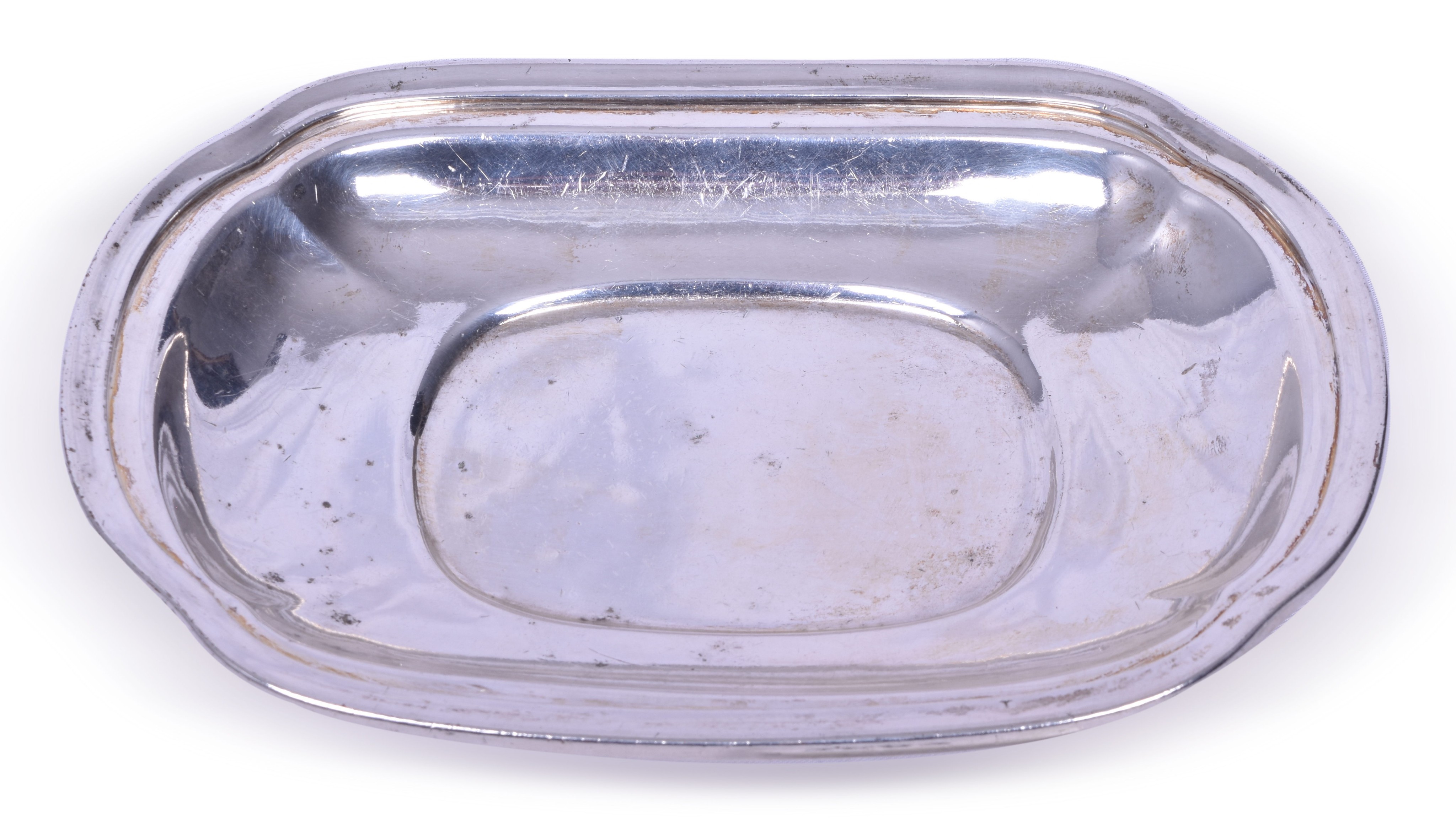 2087 - International Silver Co. Chicago, Milwaukee & St. Paul Railroad Oval Bread Tray thumbnail