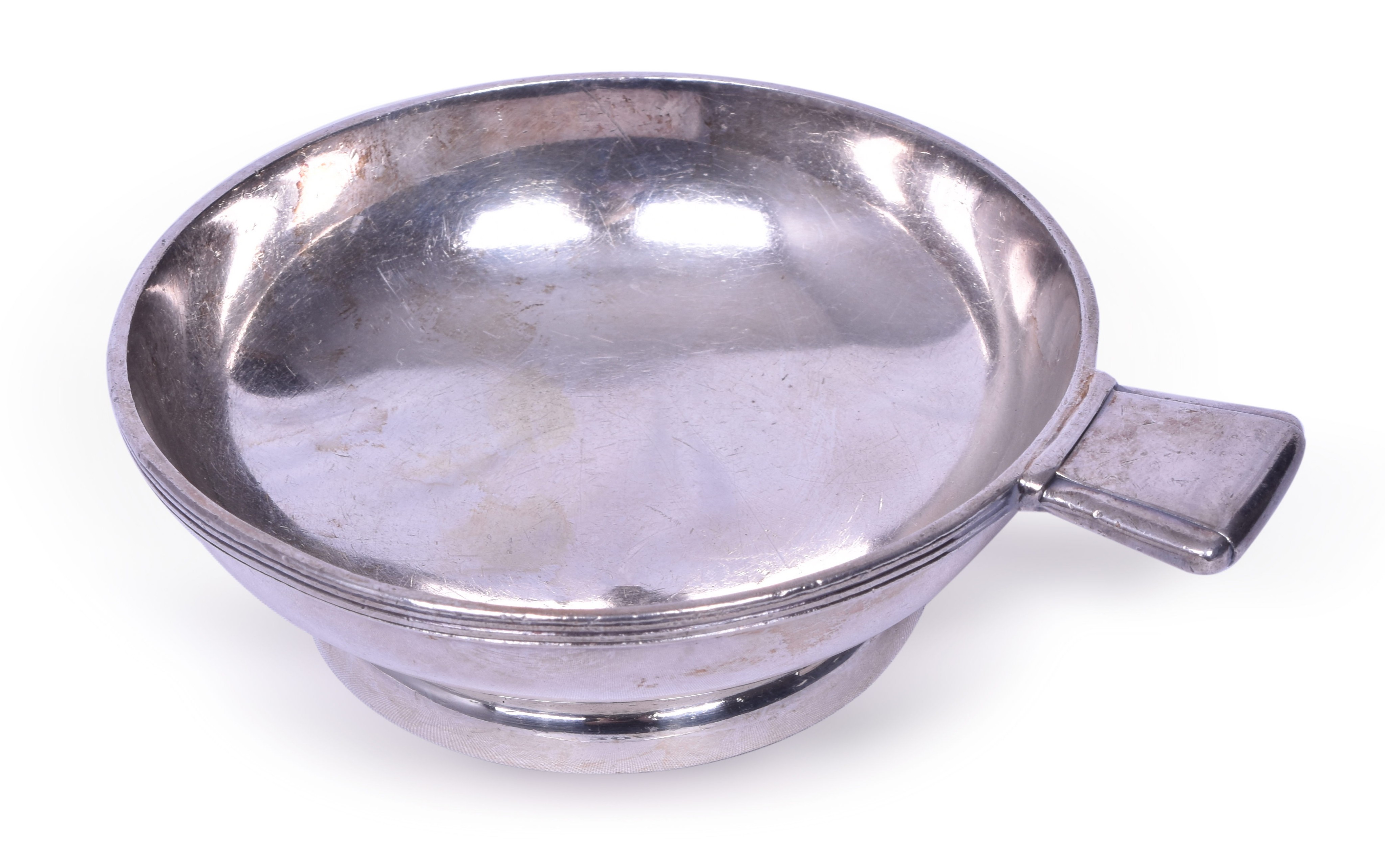 2089 - International Silver Co. Chicago & North Western Railway Ice Cream Saucer With Tab Handle thumbnail