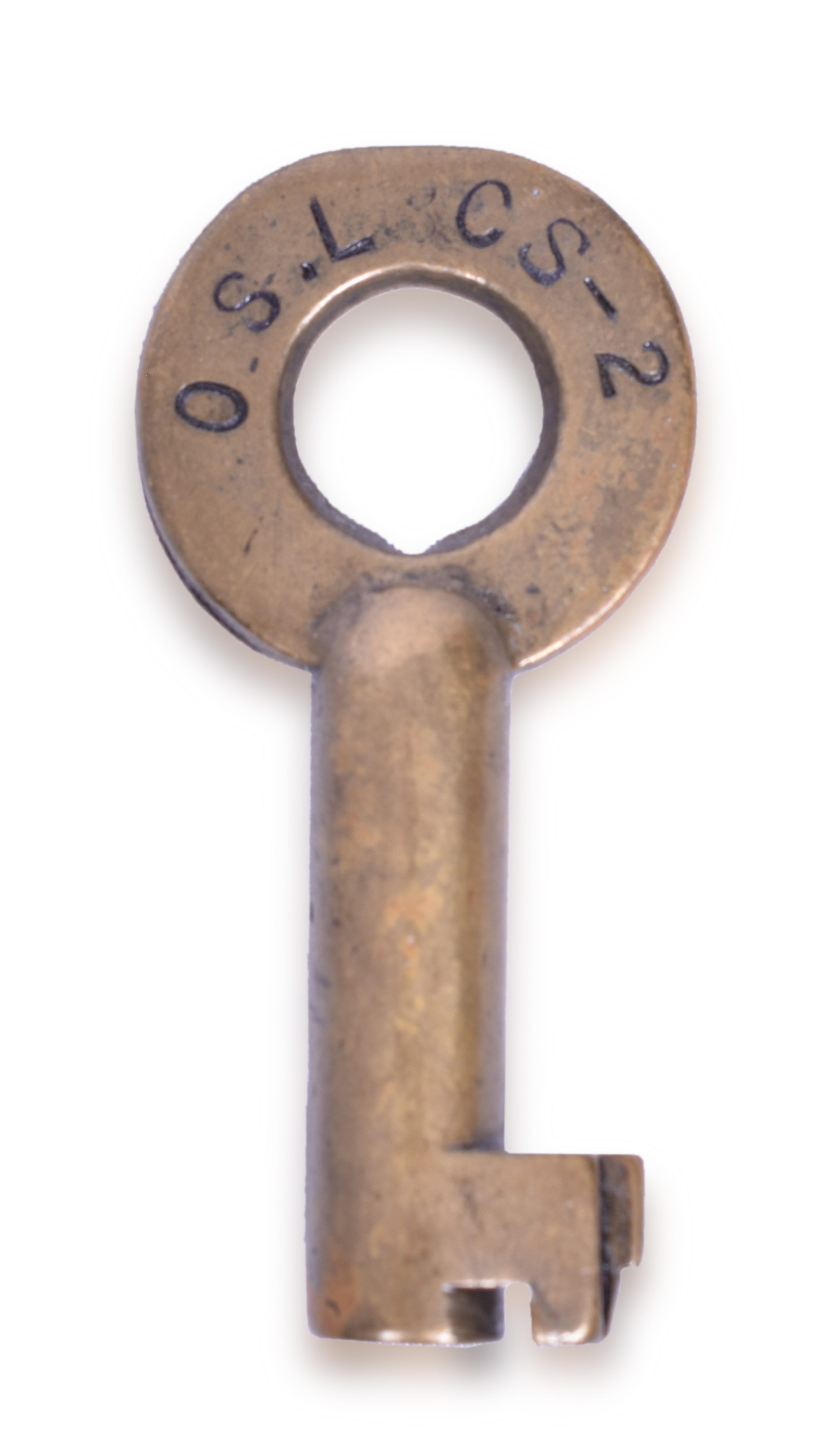 2098 - Oregon Short Line Railroad - Brass A&W CS-2 Key thumbnail