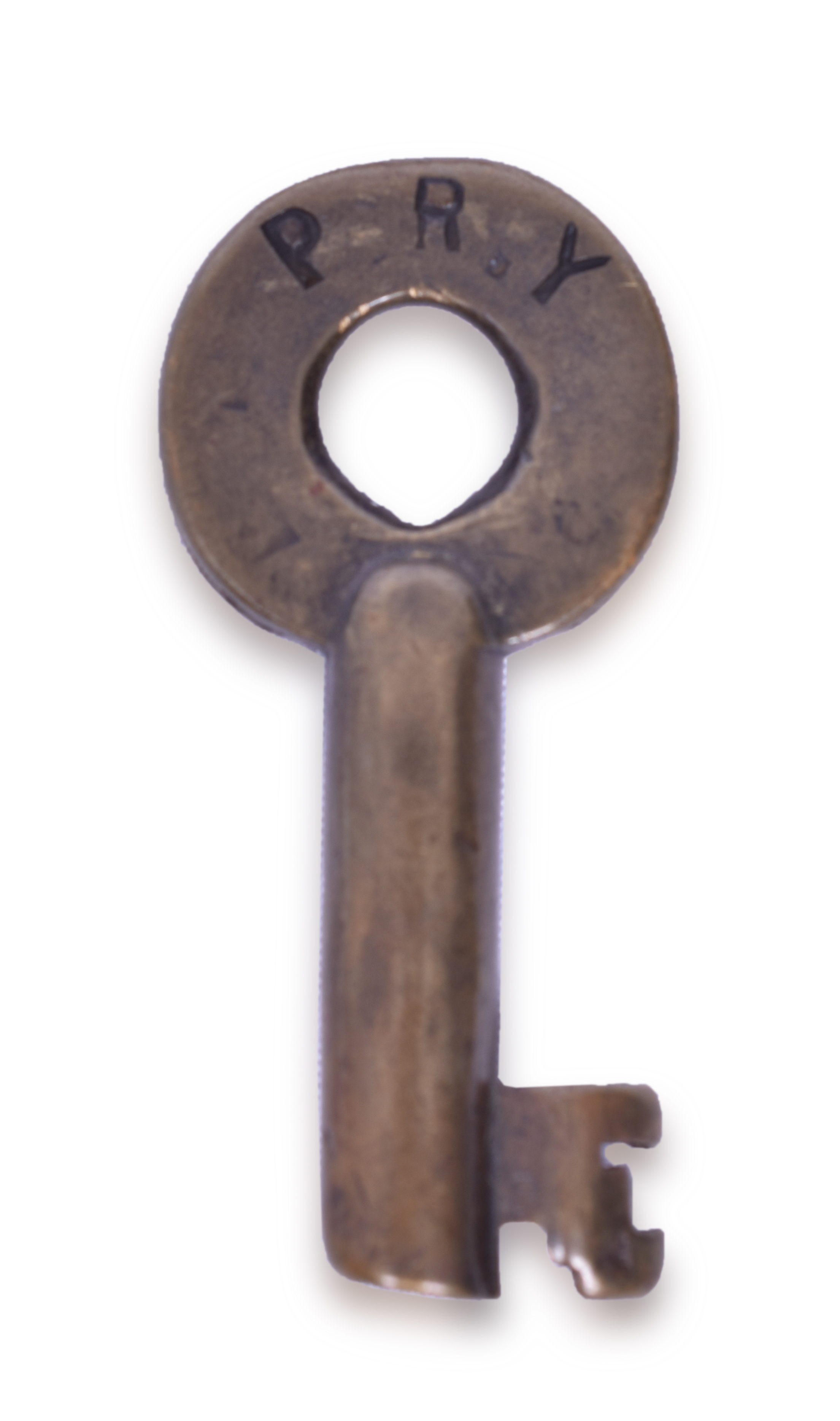 2100 - People's Railway A&W Brass Switch Key thumbnail