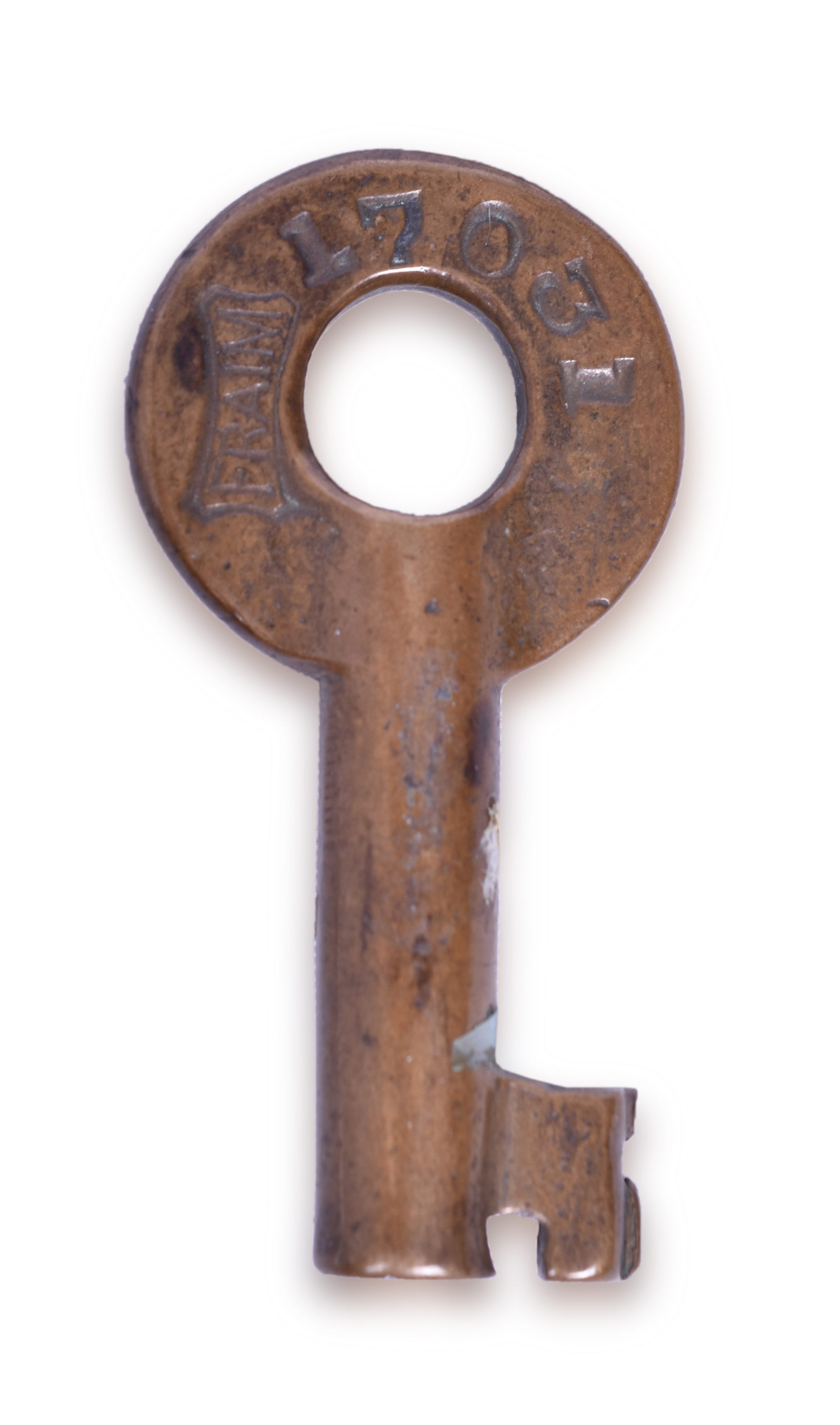 2102 - Pacific Electric Railway Fraim Brass Key thumbnail