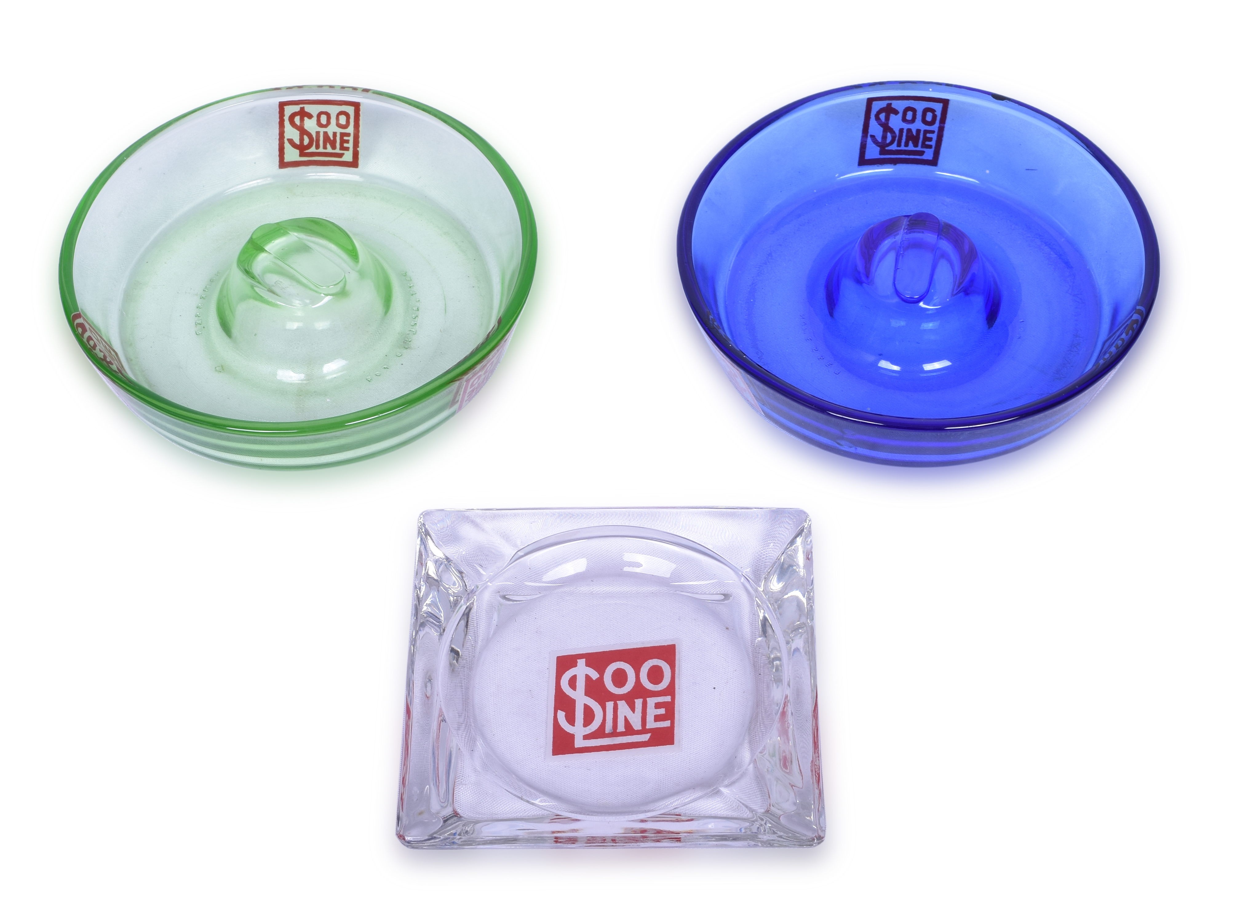 2103 - Nomesser Soo Line Railroad Glass Ash Trays & Mechanical Pencil thumbnail