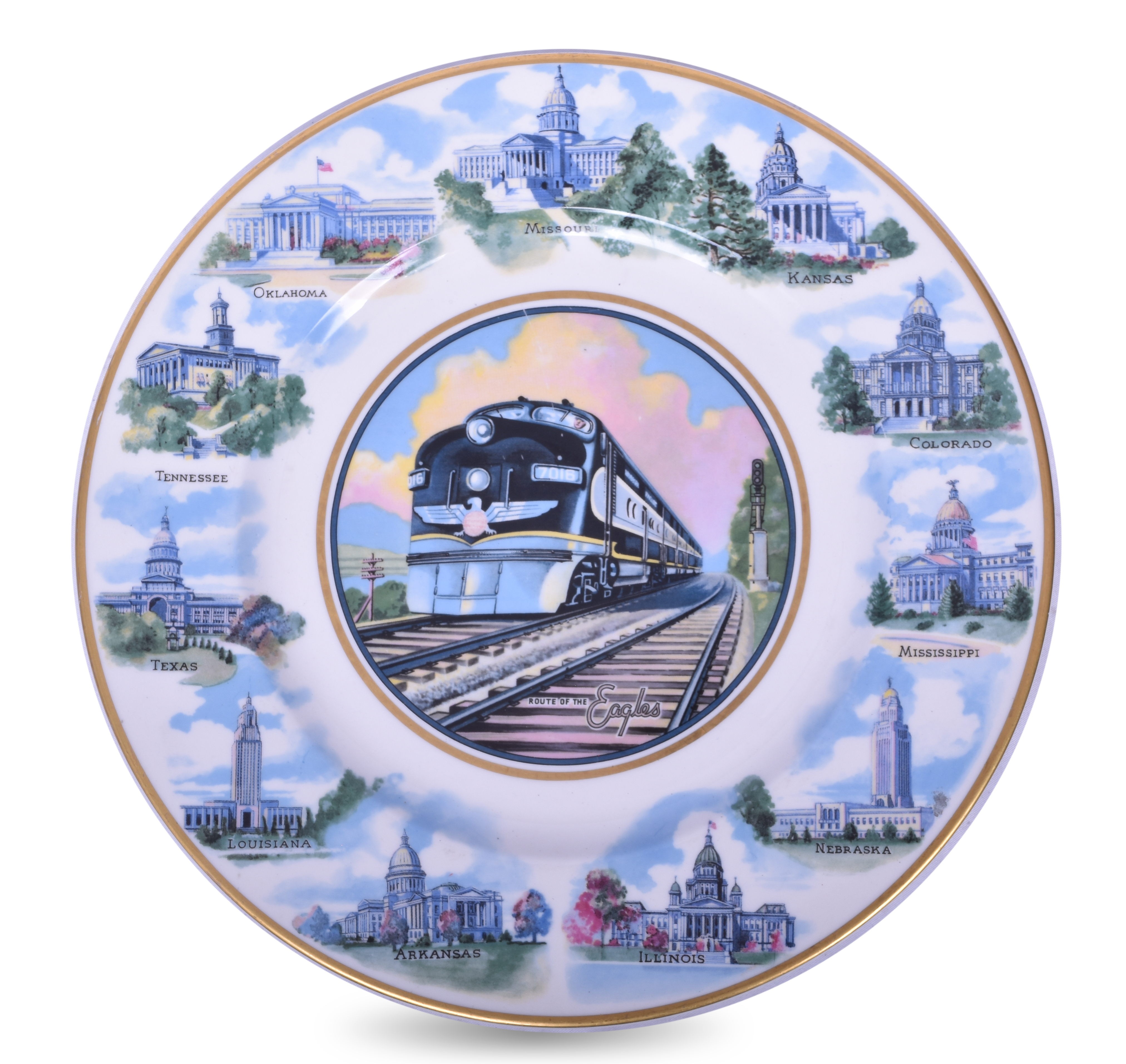 2115 - Syracuse China Missouri Pacific Lines Service Plate thumbnail