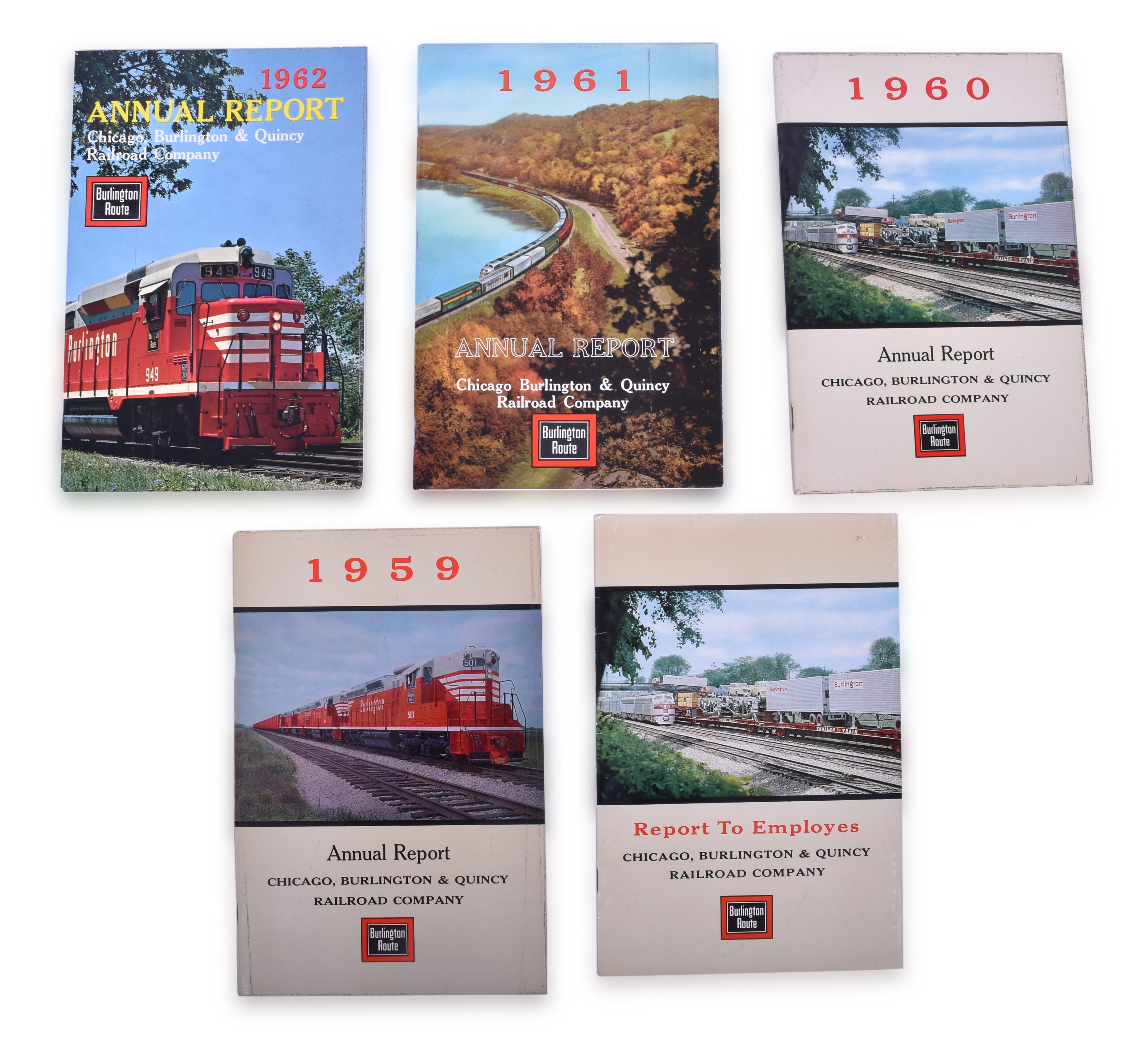 2141 - Burlington Route Railroad Annual Reports thumbnail