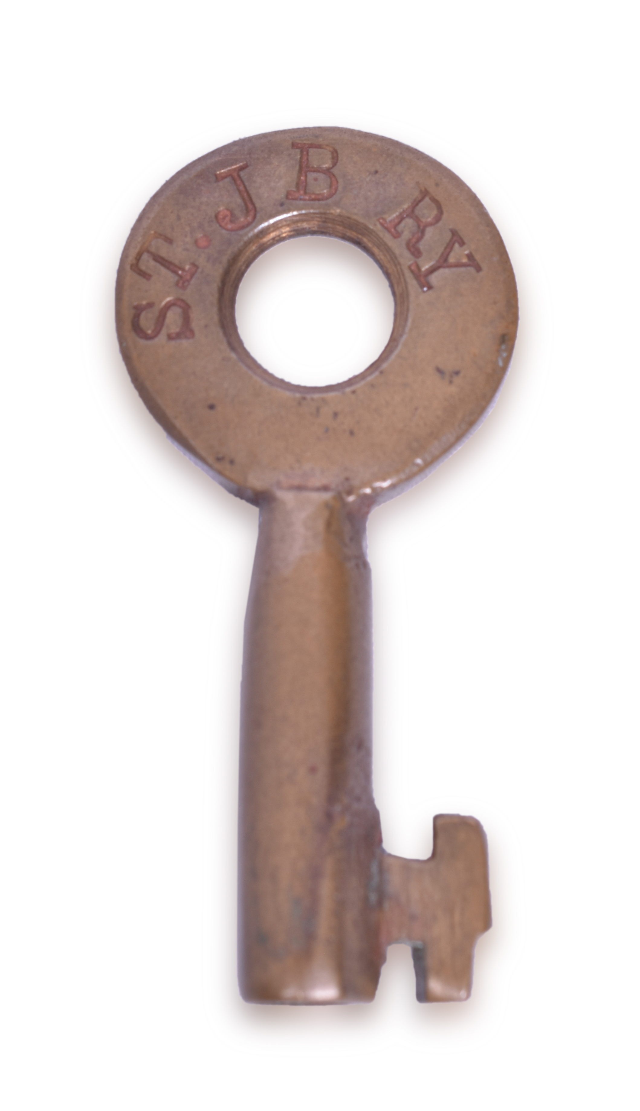 2144 - St. Joseph Belt Railway Handlan-Buck Brass Key thumbnail