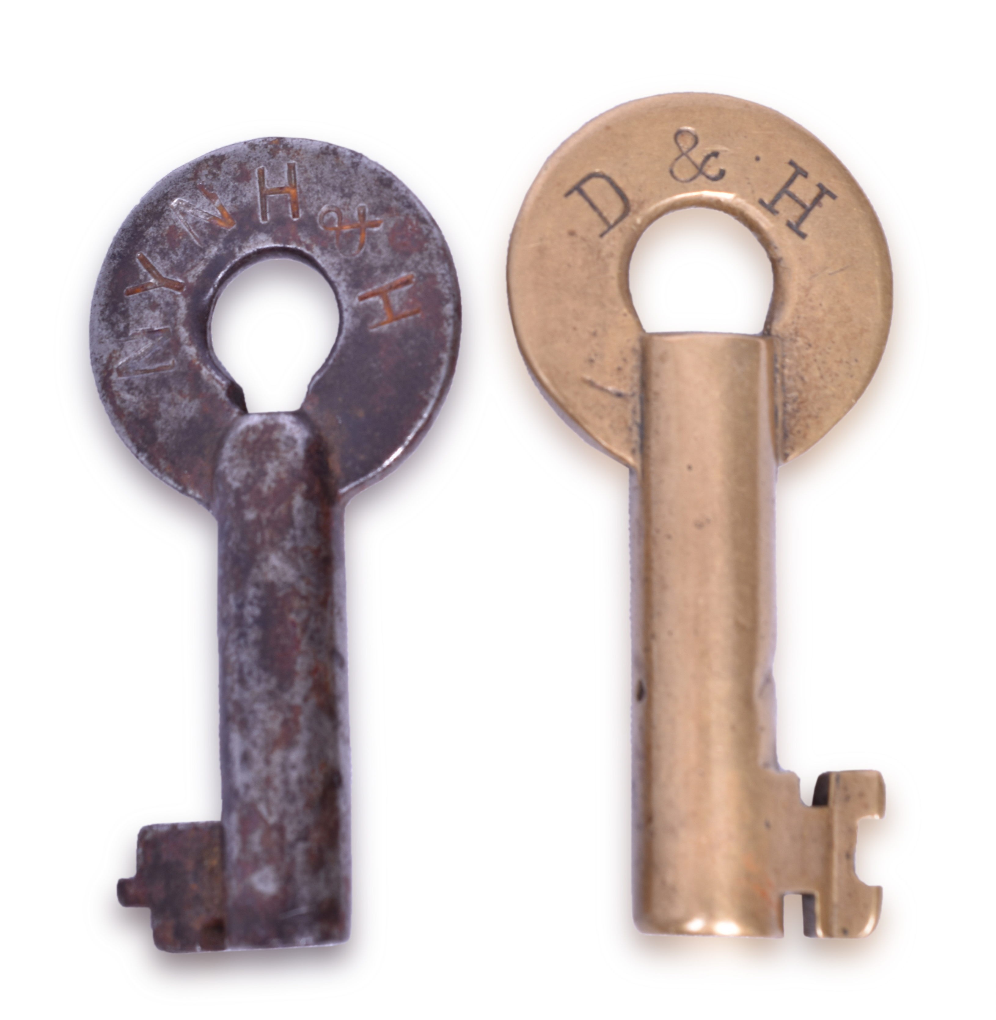 2148 - Delaware and Hudson and New Haven Brass and Steel Railroad Keys thumbnail
