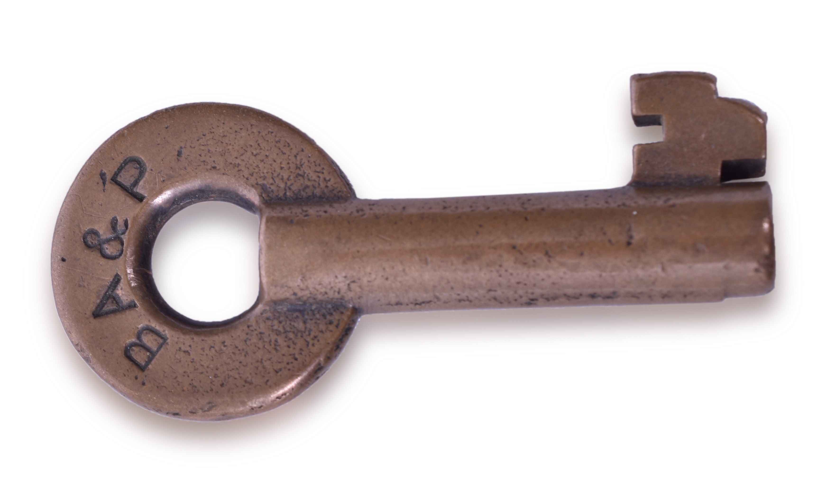 2154 - Butte Anaconda & Pacific Railroad Brass Key thumbnail