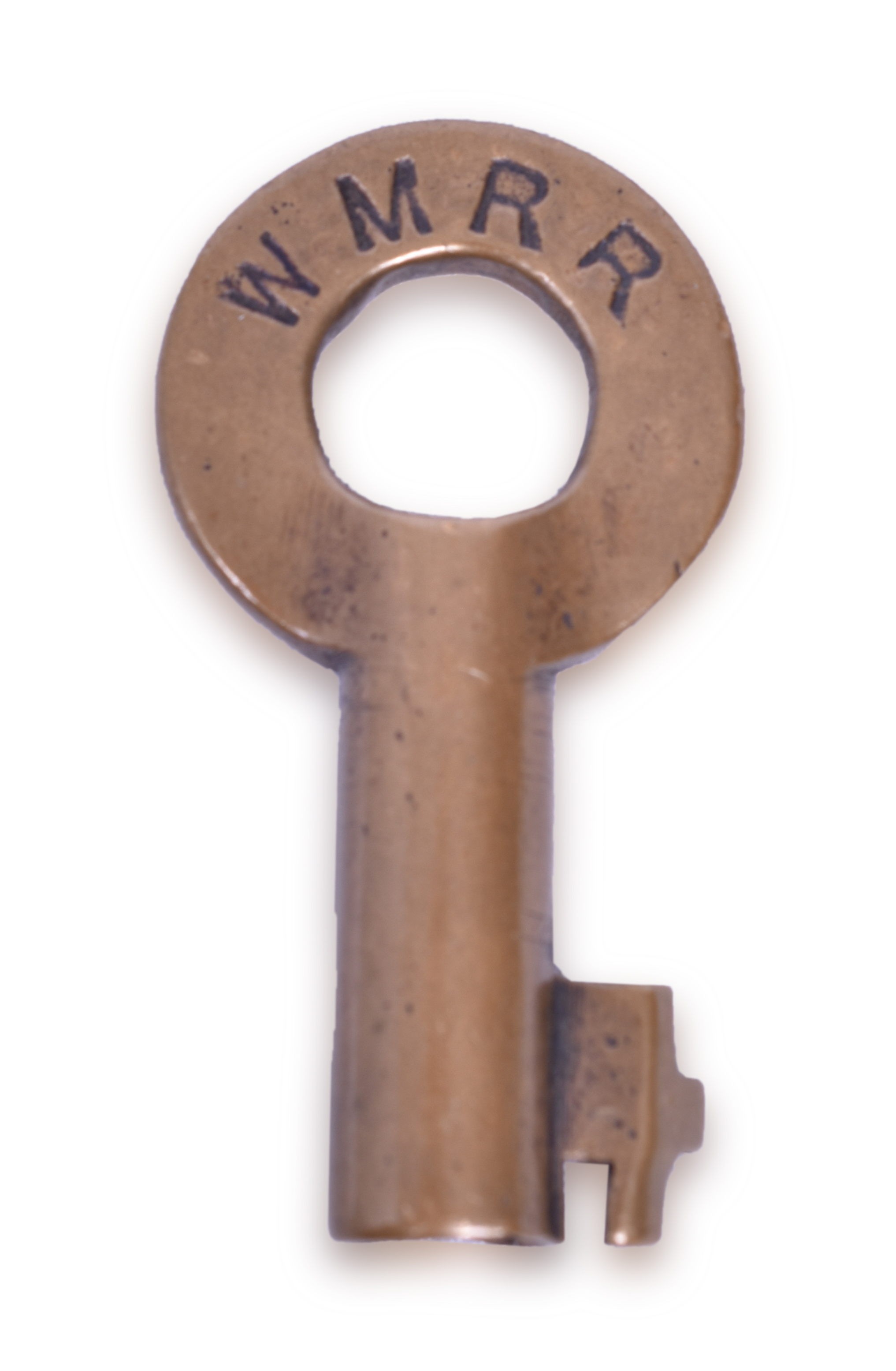2158 - Western Maryland Railroad Fraim Brass Key thumbnail