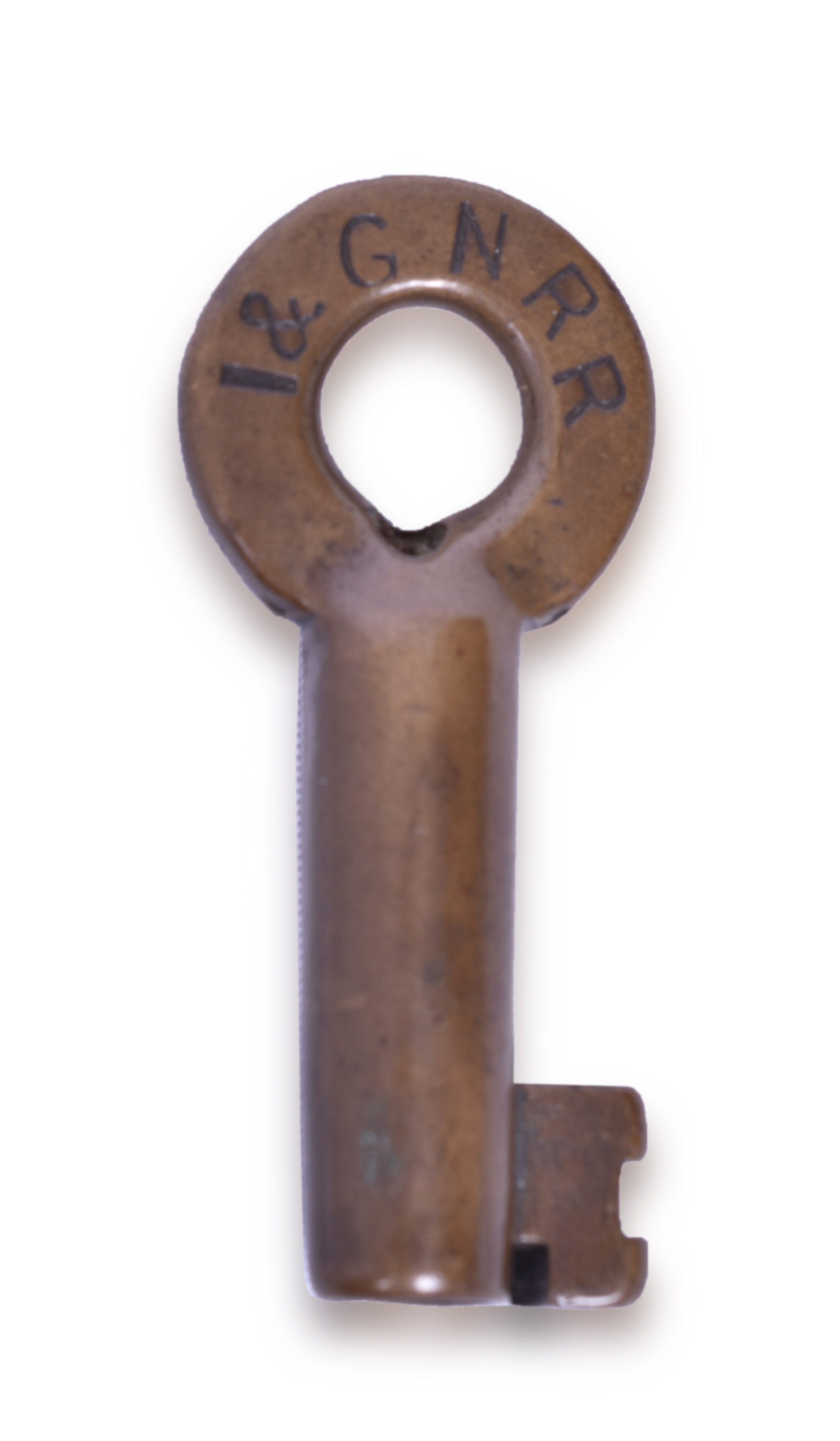 2160 - International & Great Northern Railroad Brass Key thumbnail