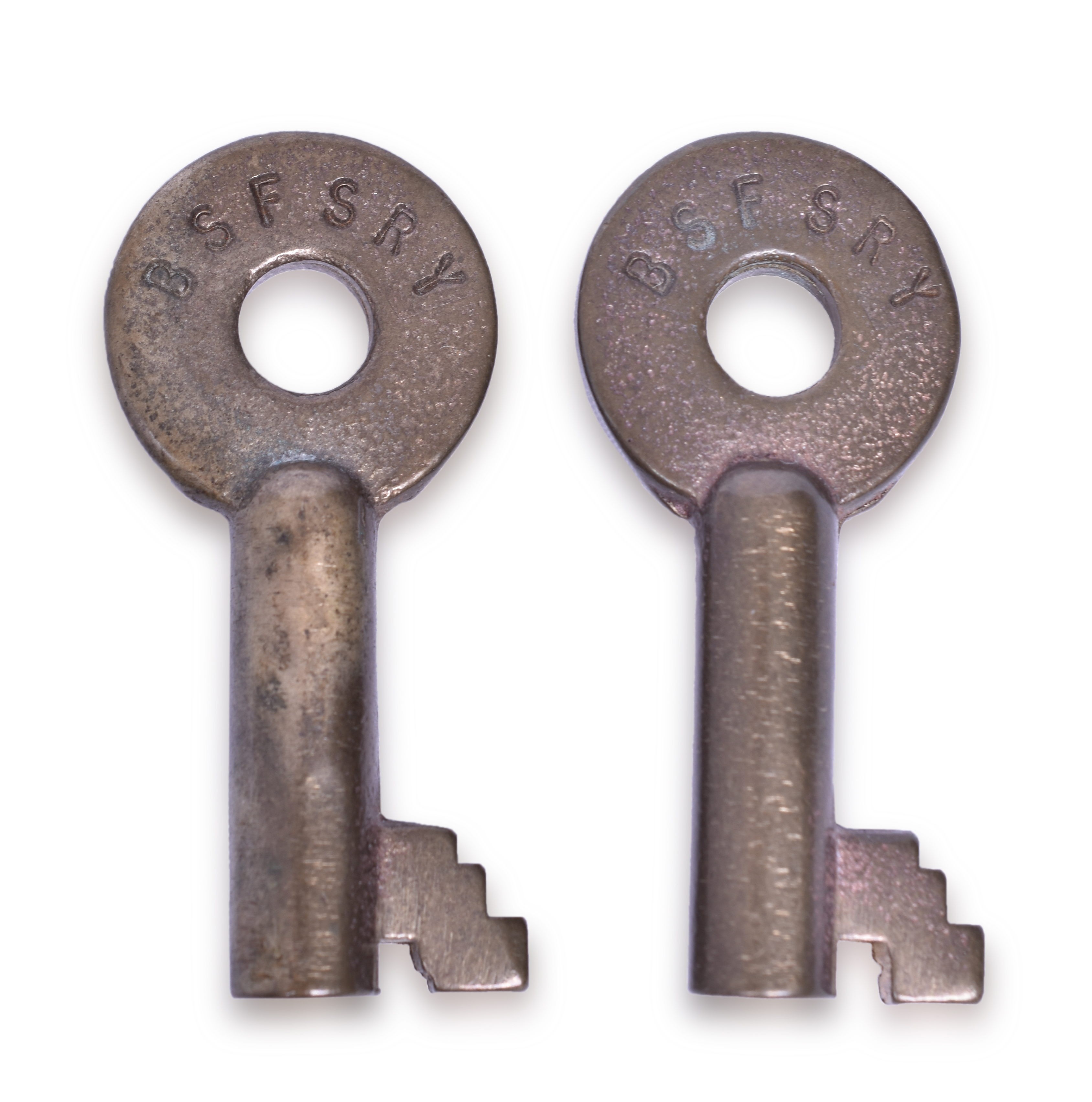2164 - Pair of Big South Fork Scenic Railway Brass Keys thumbnail