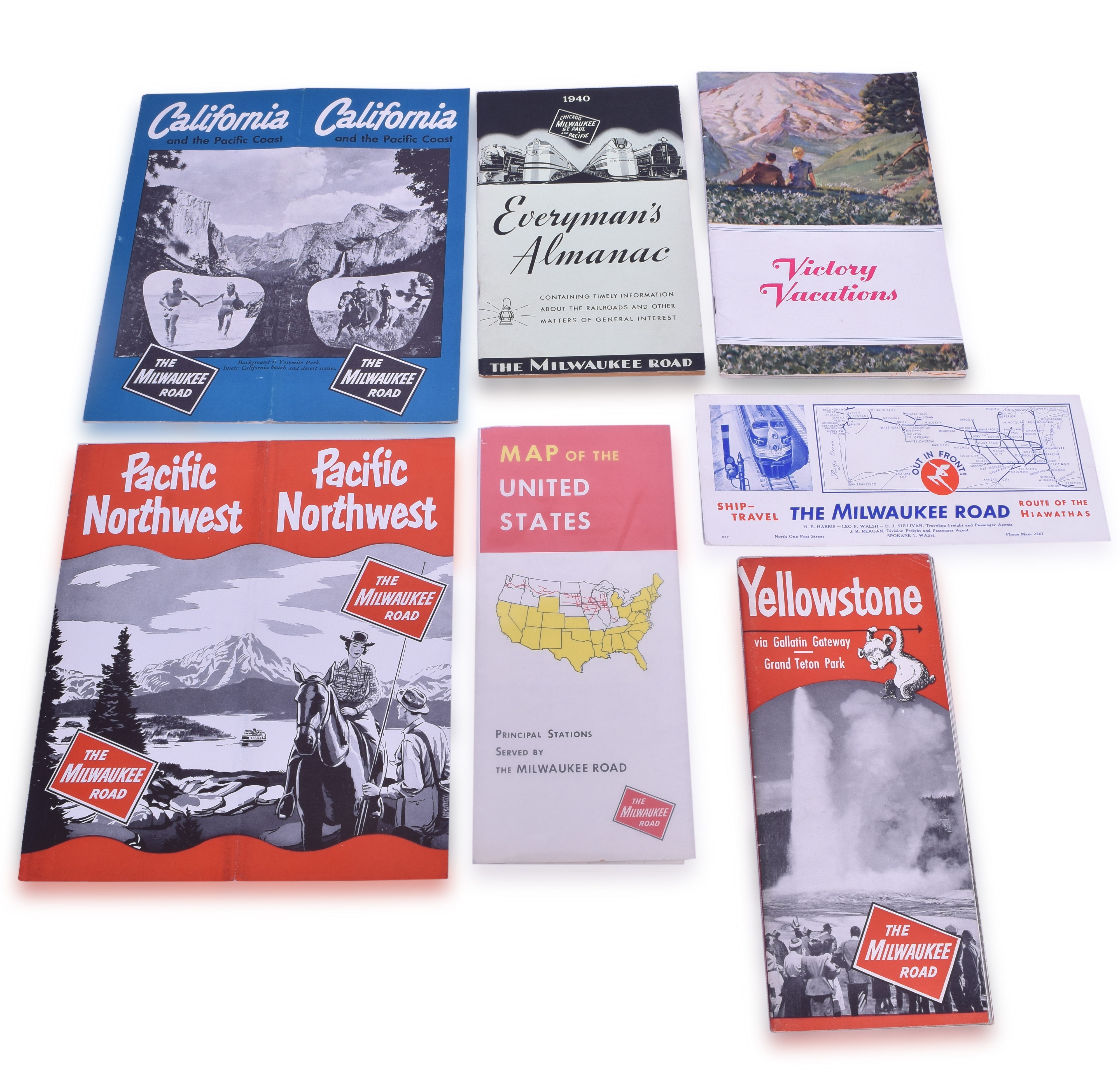 2165 - The Milwaukee Road Railroad Ink Blotter, Maps, Brochures, & Photos thumbnail