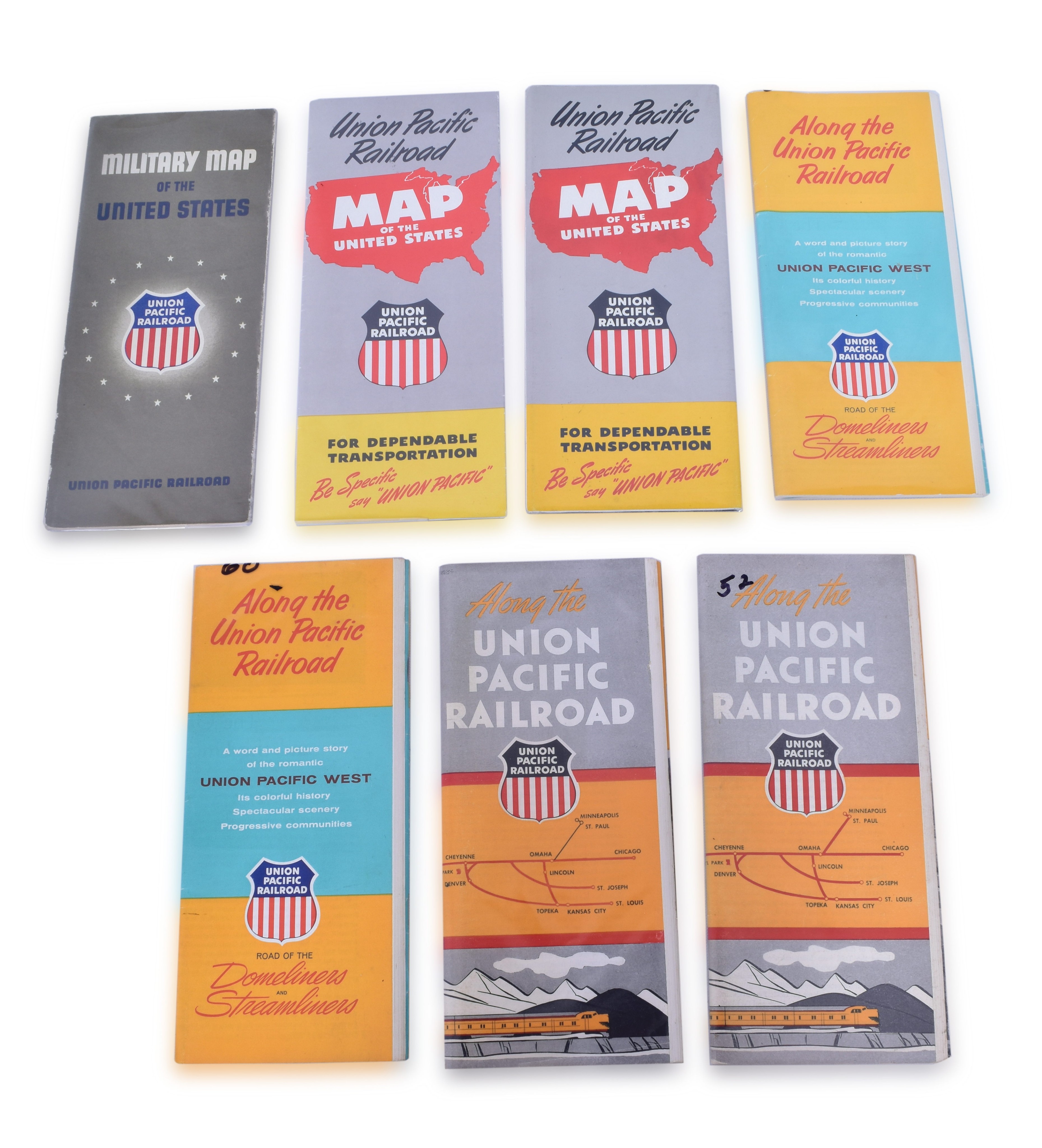 2169 - Union Pacific Railroad Brochures & Maps of The United States thumbnail
