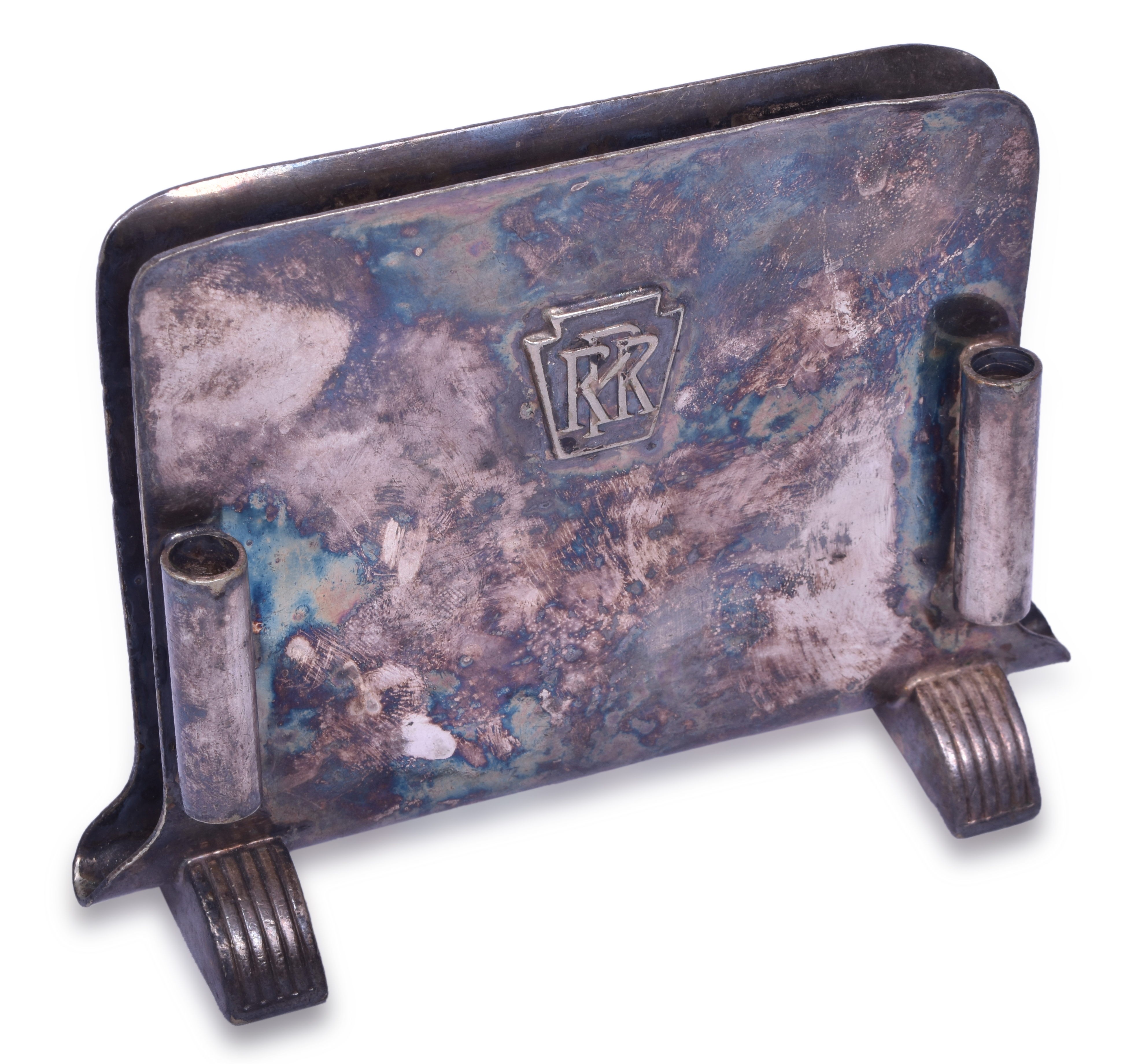 2227 - International Silver Co. Pennsylvania Railroad Menu Holder thumbnail