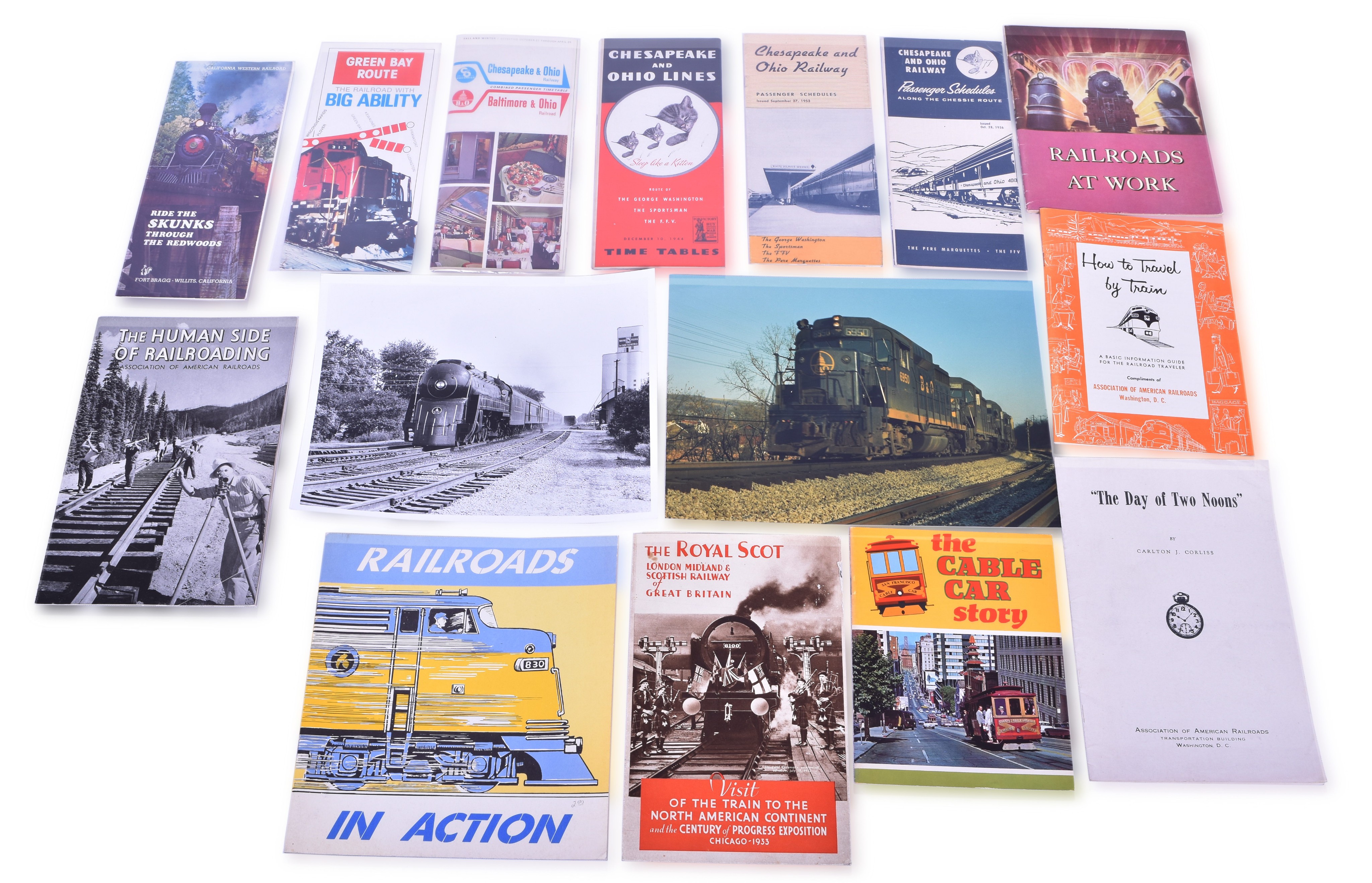 2257 - Baltimore & Ohio, Chesapeake & Ohio Lines & Green Bay & Western Railroad Timetables, Photos & Books thumbnail