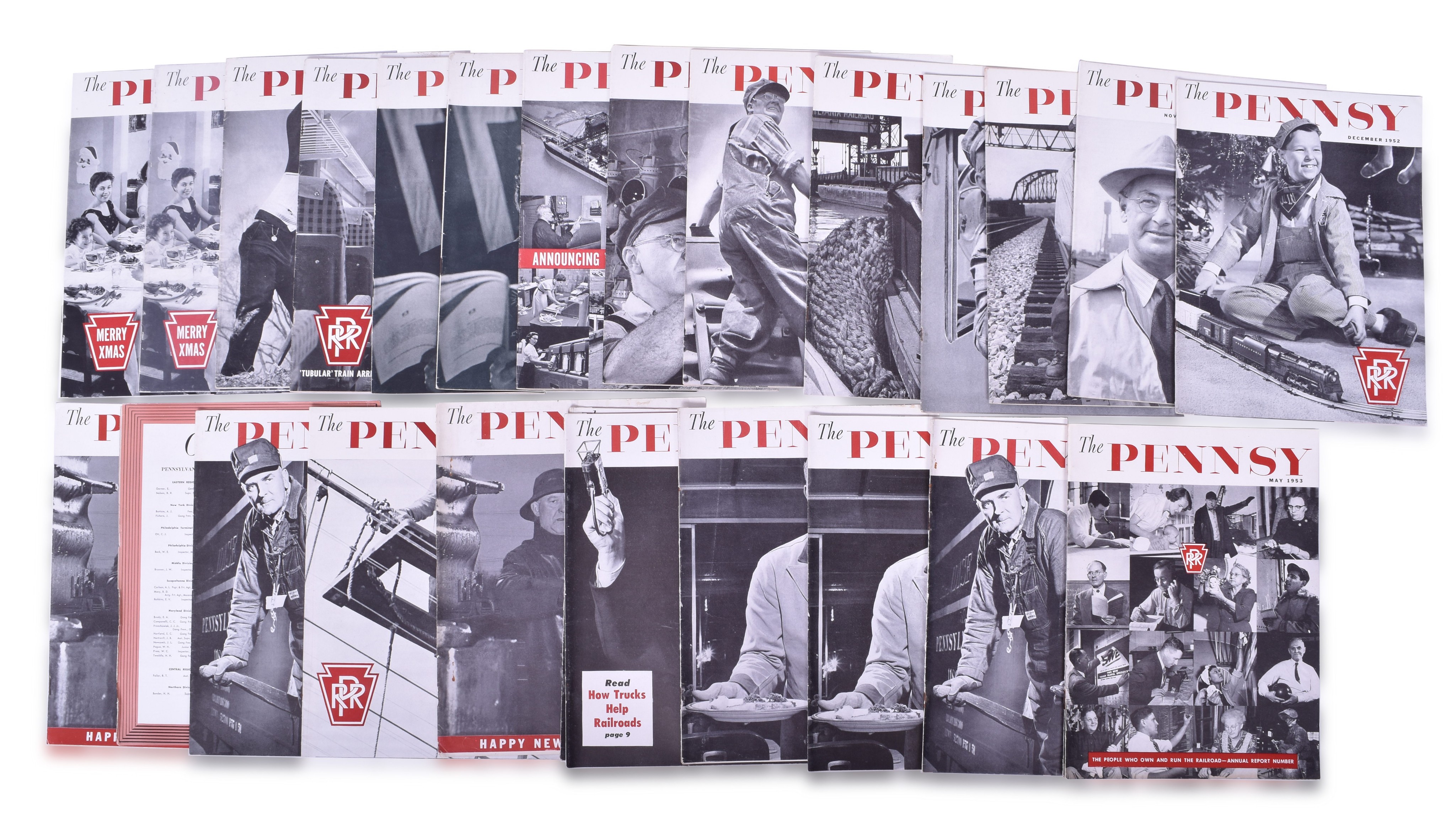 2294 - Fifty Six Issues of The Pennsy - Pennsylvania Railroad Employee Magazine thumbnail