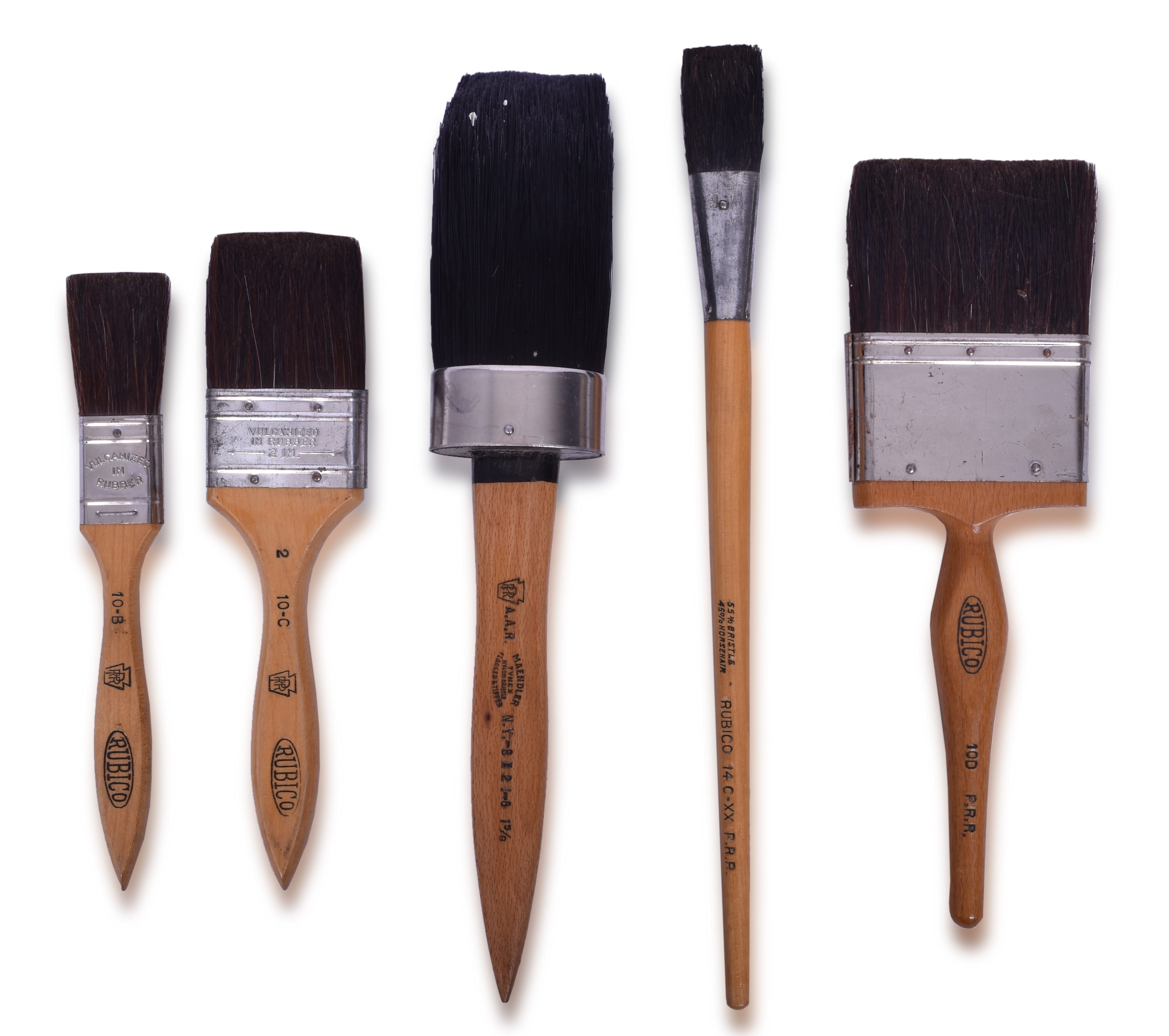 2304 - Group of Five Pennsylvania Railroad Marked Paintbrushes - Unused thumbnail