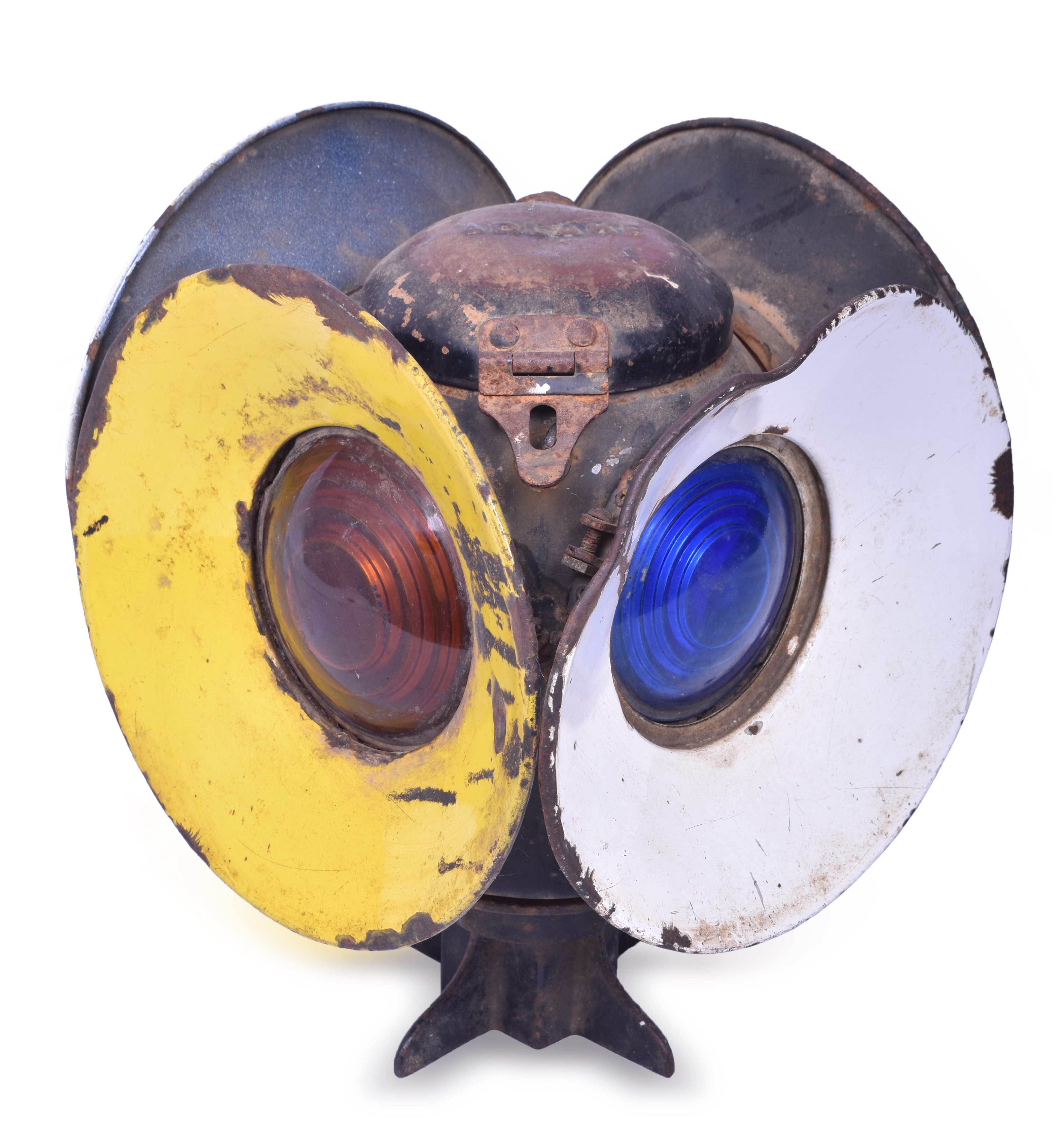 2321 - Adlake Electrified Railroad Switch Lantern w/ Yellow & White Day Targets thumbnail