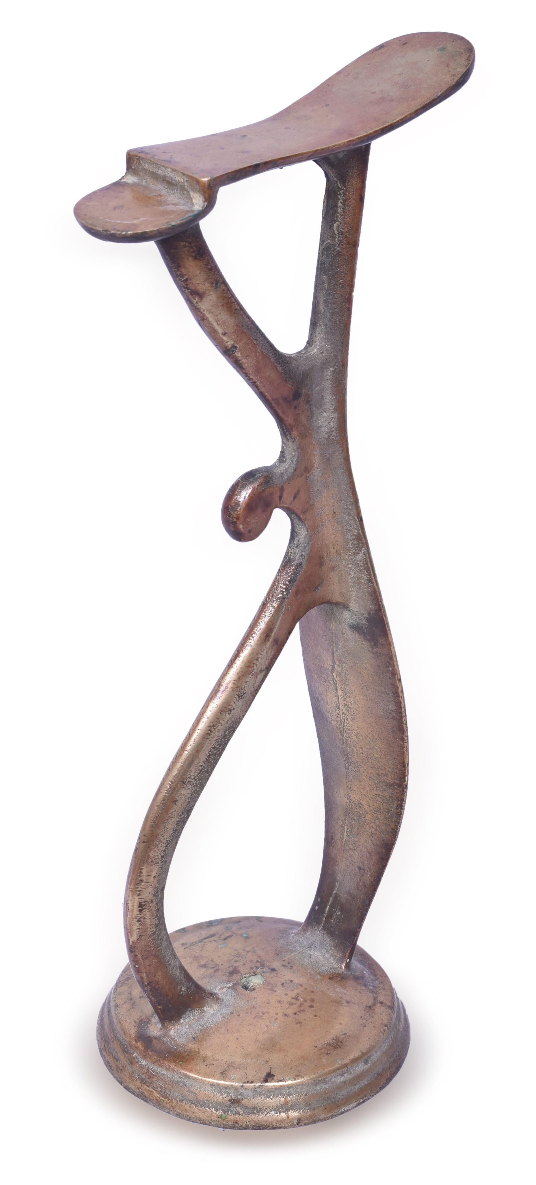 2322 - Brass Shoe Shine Foot Rest - Railroad Depot, etc thumbnail