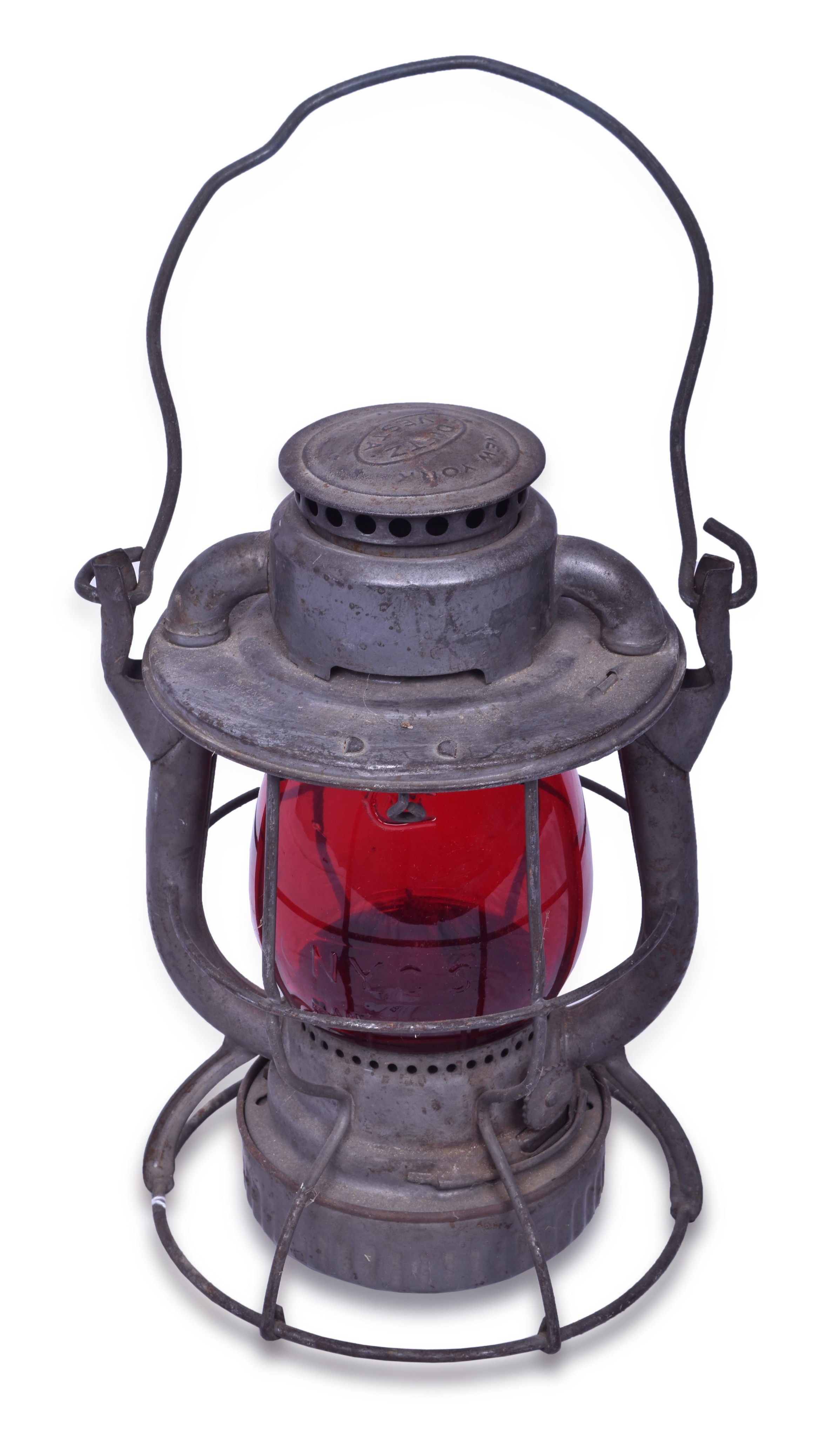 2333 - Dietz Vesta Pittsburgh & Lake Erie Railroad Red Globe Lantern thumbnail