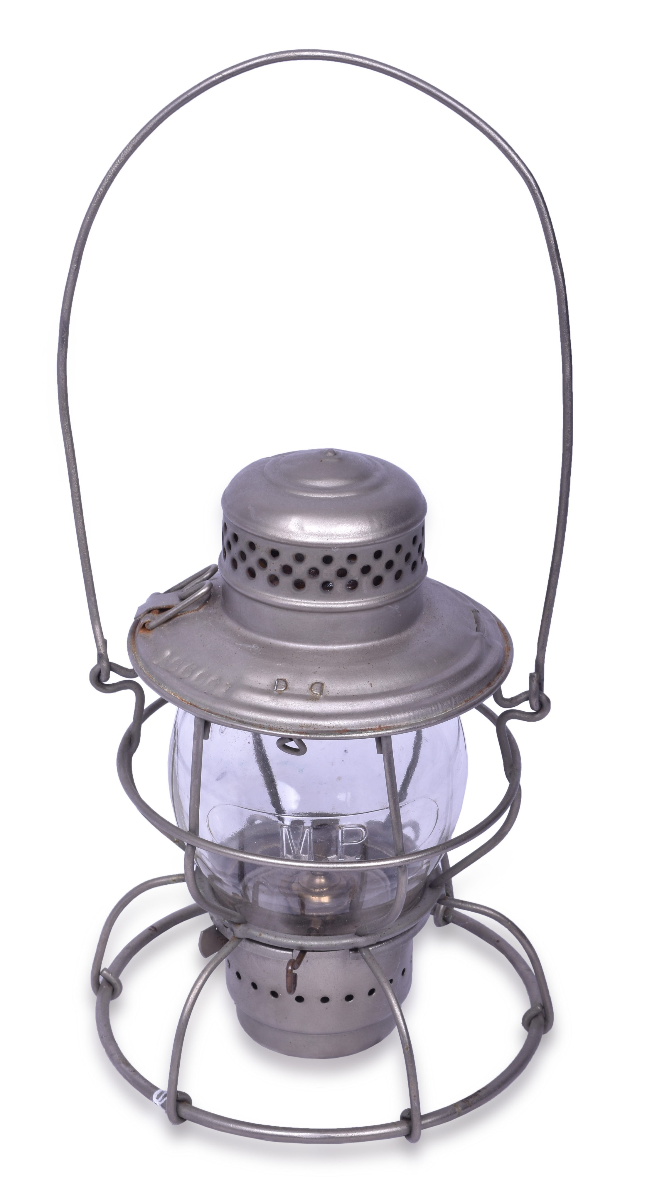 2337 - Handlan Missouri Pacific Railroad Lantern w/ Clear Cast Globe thumbnail