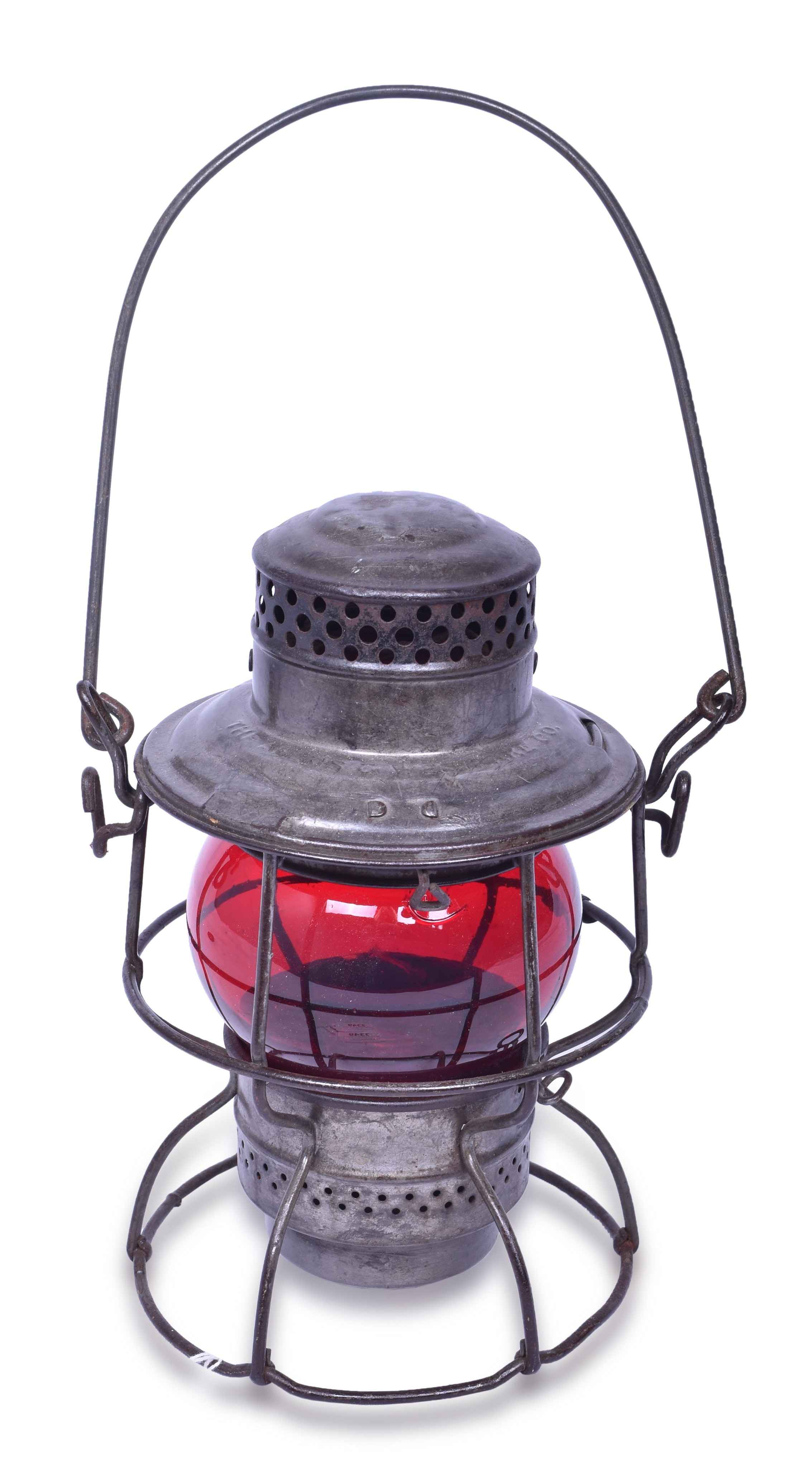 2349 - Adams & Westlake Kero Southern Pacific Railroad Red Globe Lantern thumbnail