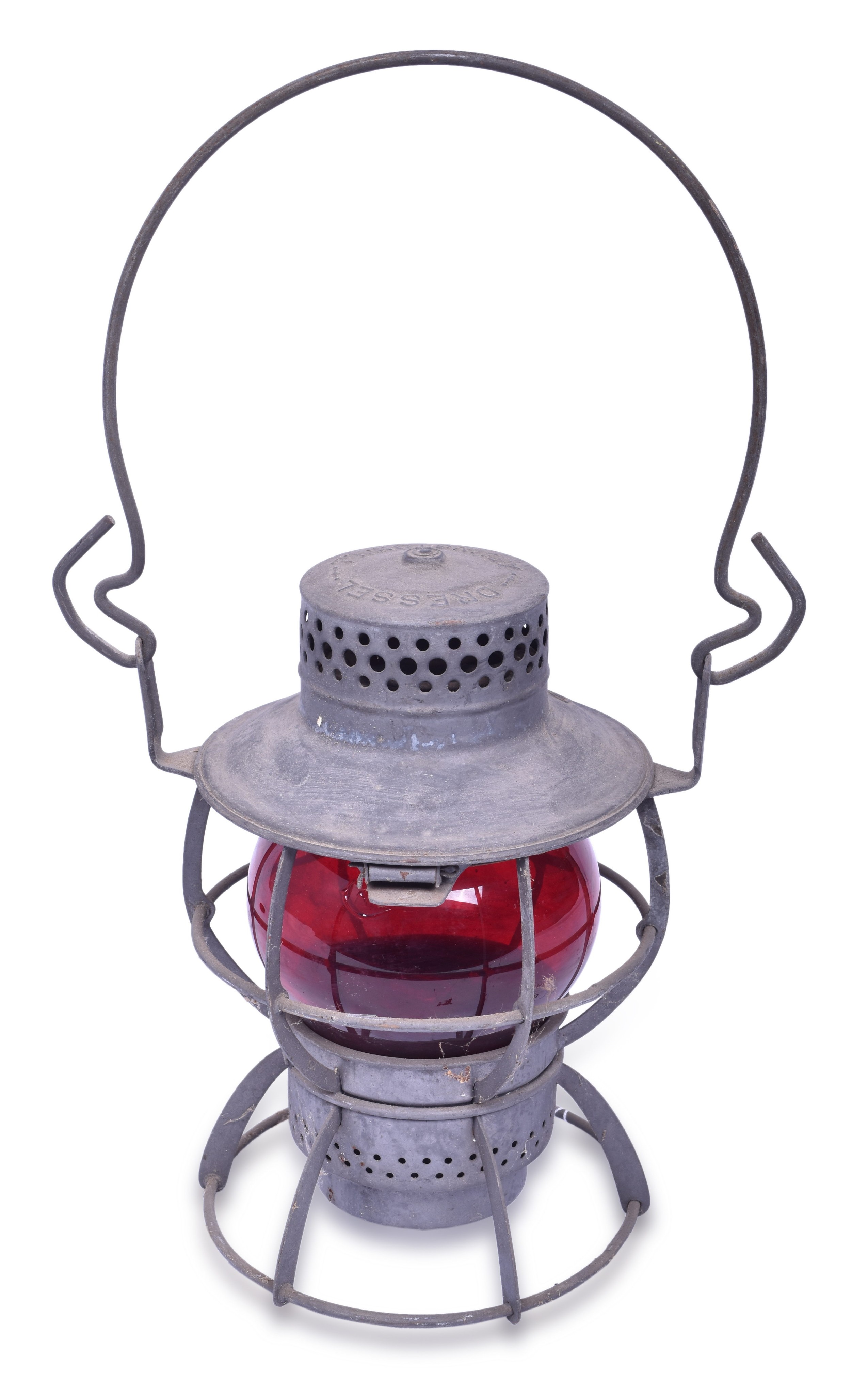 2353 - Dressel Erie Railroad Red Globe Lantern thumbnail