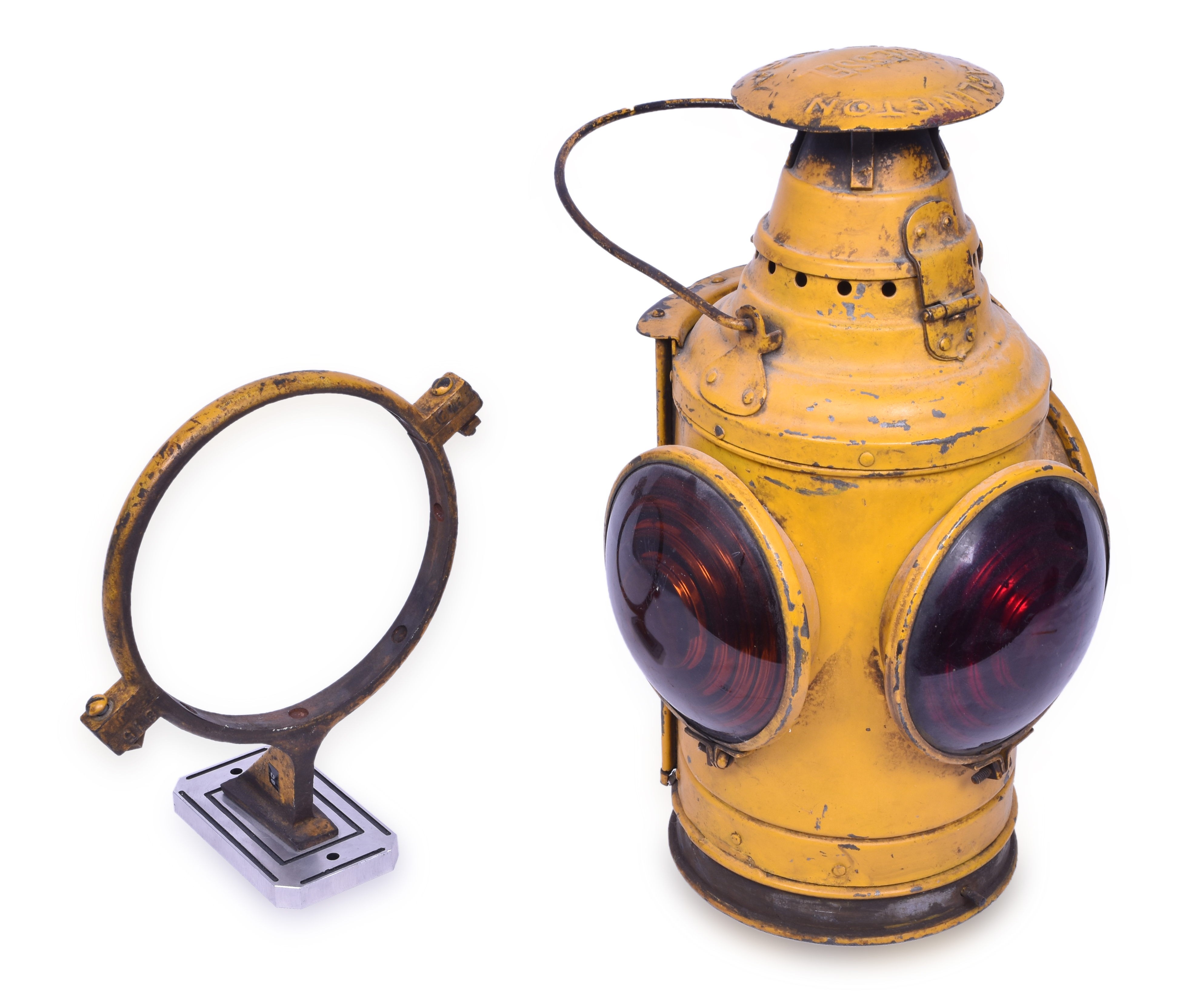 2374 - Dressel Pennsylvania Caboose Marker Lamp w/ Bracket and Custom Wall Mount thumbnail