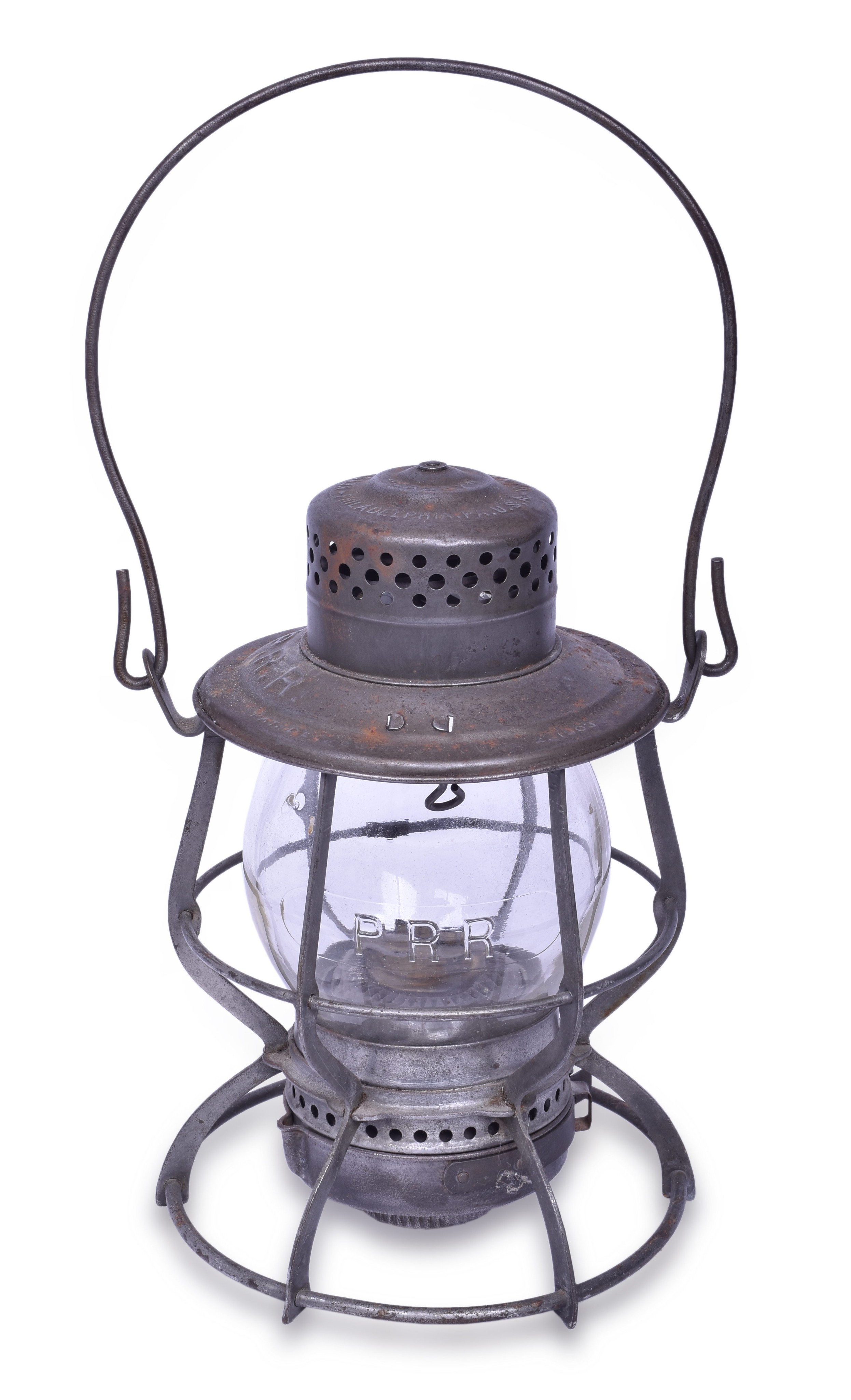 2386 - Keystone Casey Pennsylvania Railroad Lantern w/ Cast Clear Pennsylvania Globe thumbnail
