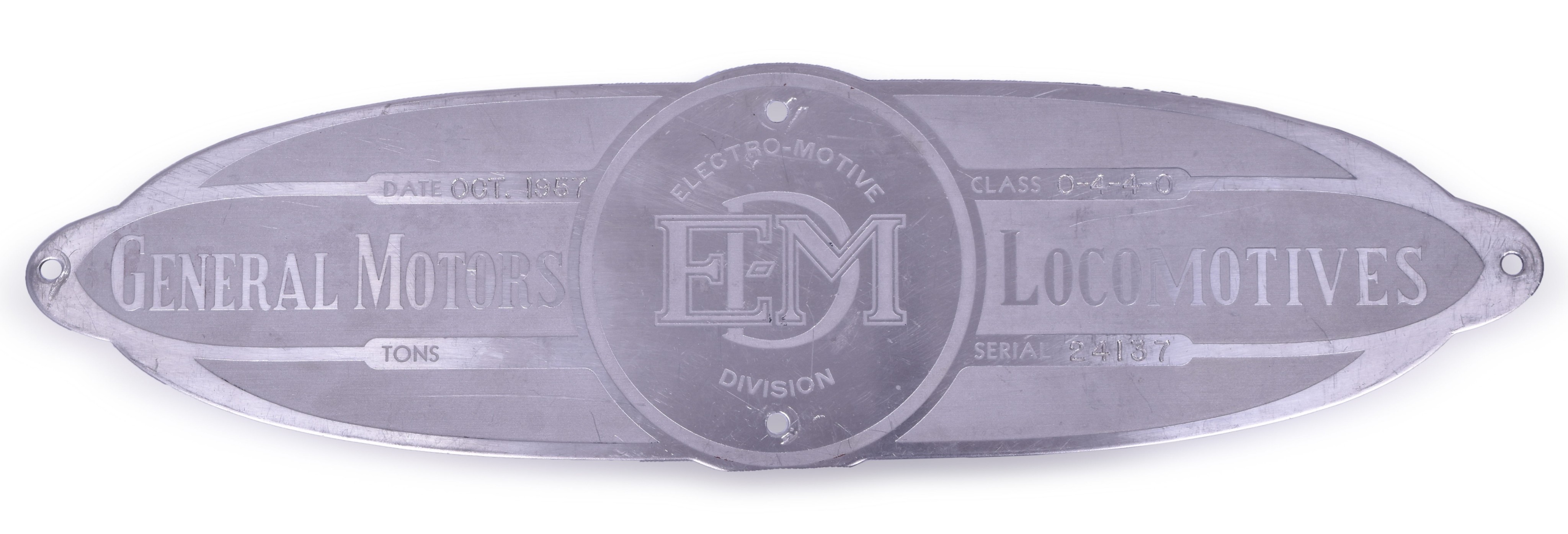 2396 - Electro-Motive Division Pennsylvania SW-1200 Locomotive Builders Plate thumbnail