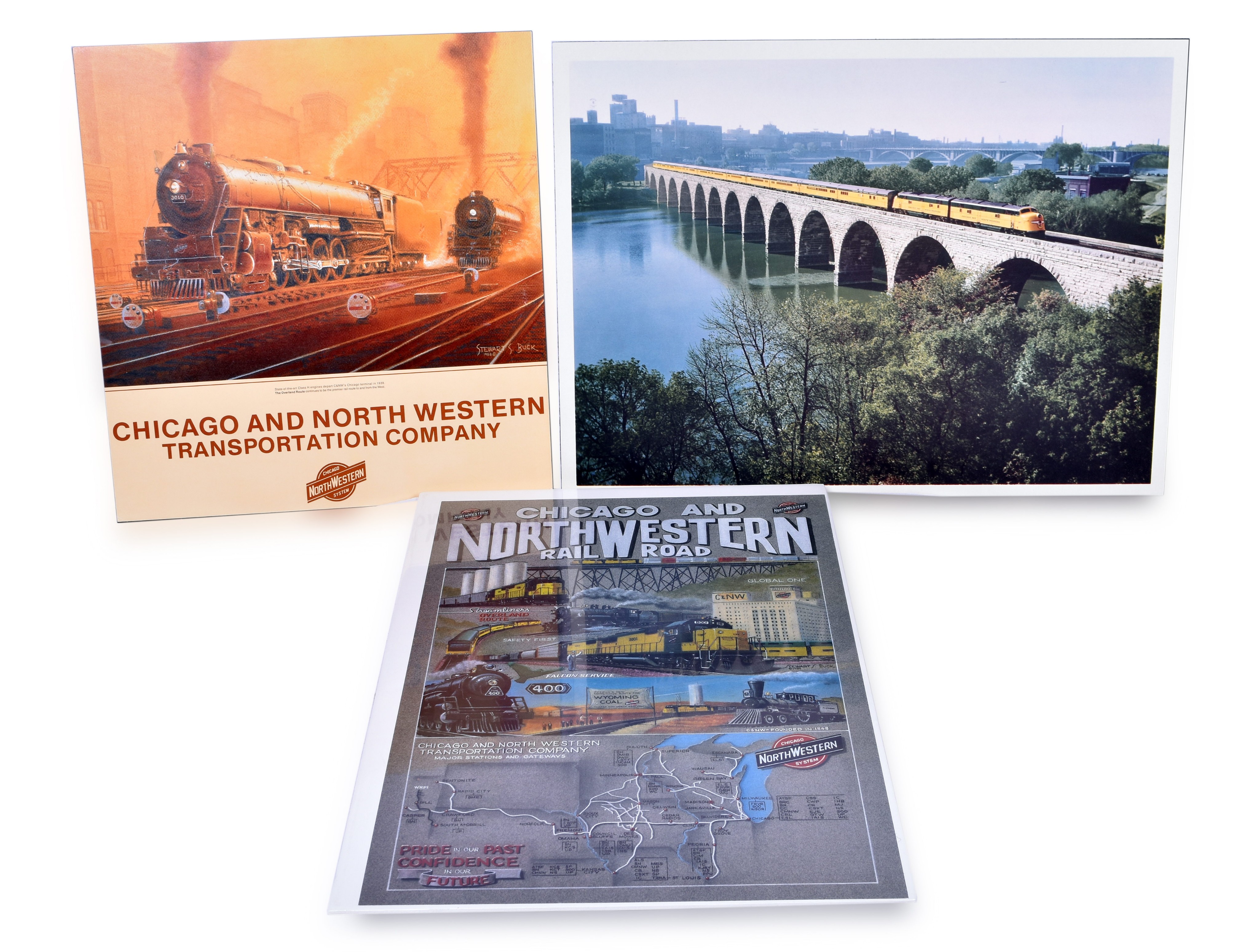 2397 - Three Pieces of Chicago and North Western Railroad Advertising Prints thumbnail