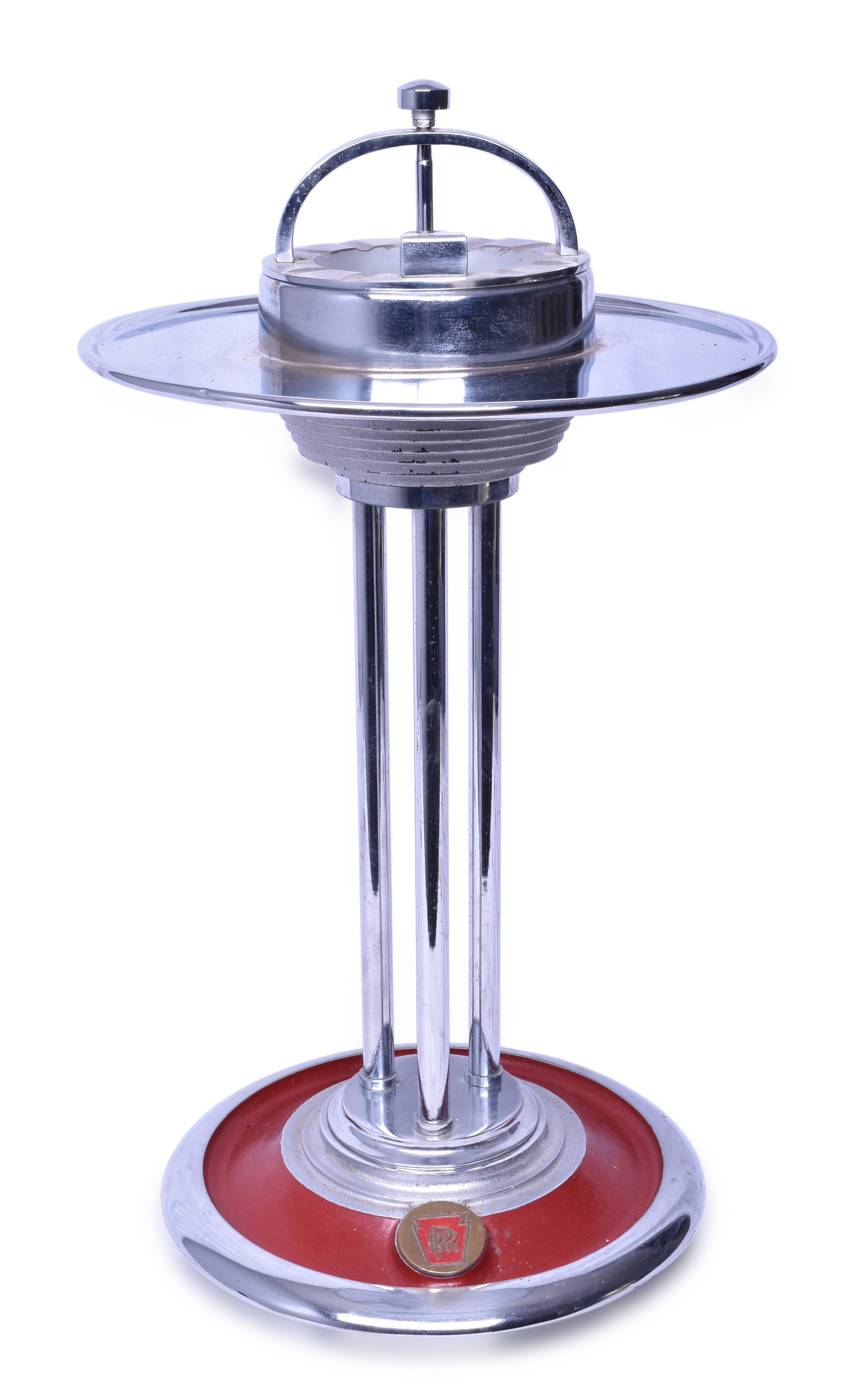 2404 - Pennsylvania Railroad Club Car Smoking Stand w/ Herald in Base thumbnail