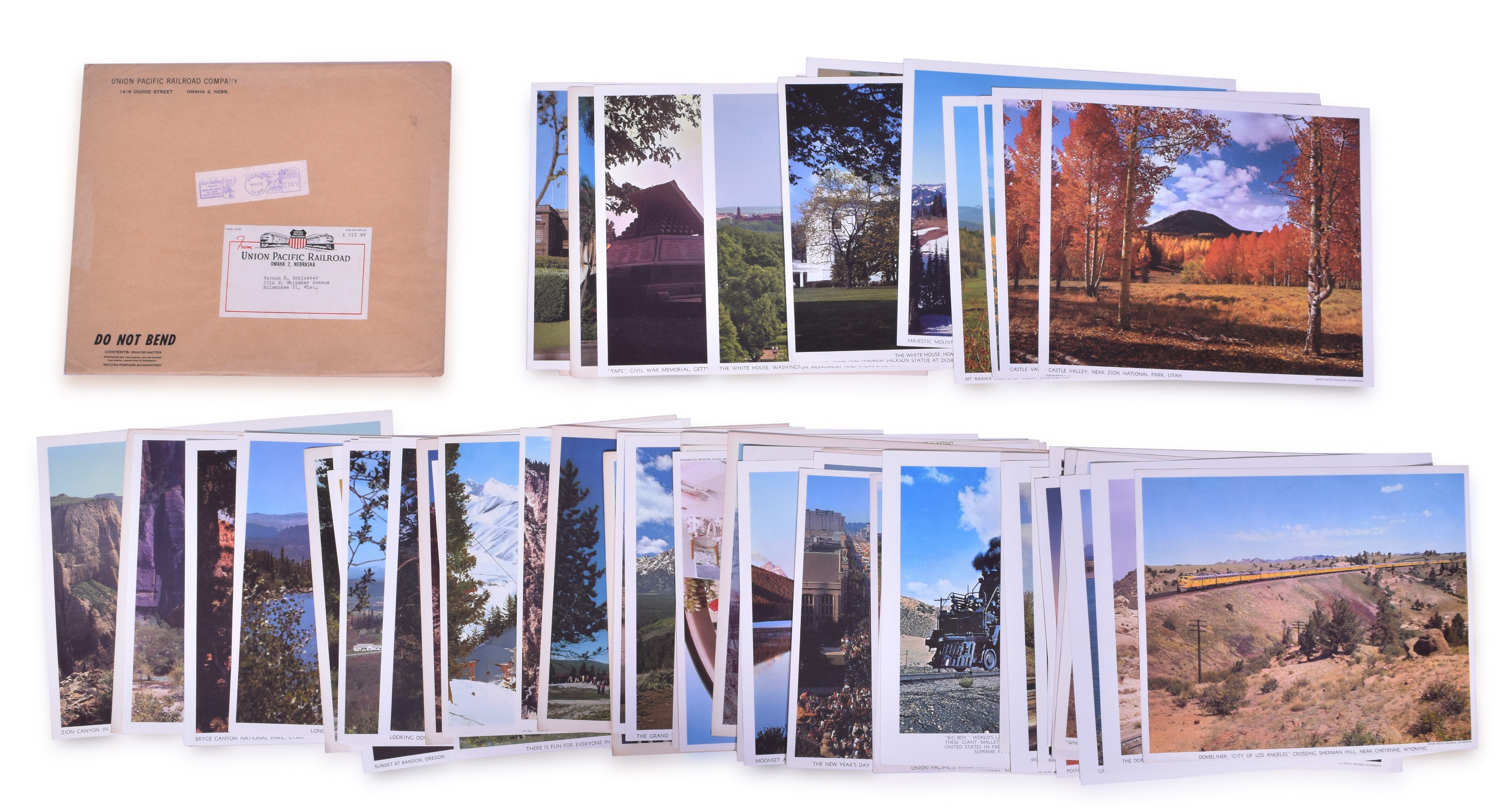 2415 - 61 Union Pacific Railroad Promotional / Advertising Colorphoto with Original Mailing Envelope thumbnail