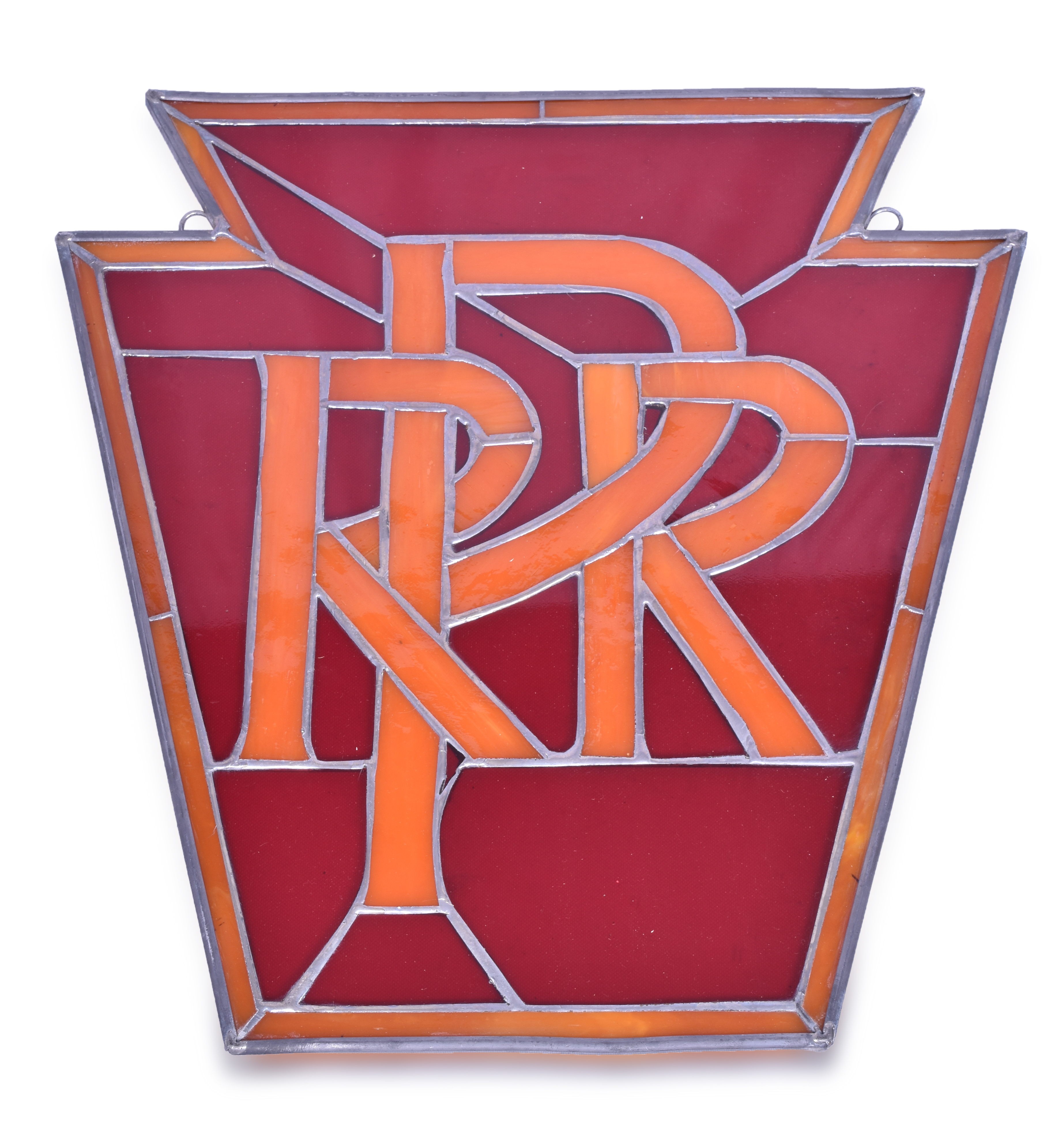 2418 - Pennsylvania Railroad Keystone Stained Glass Sun Catcher thumbnail