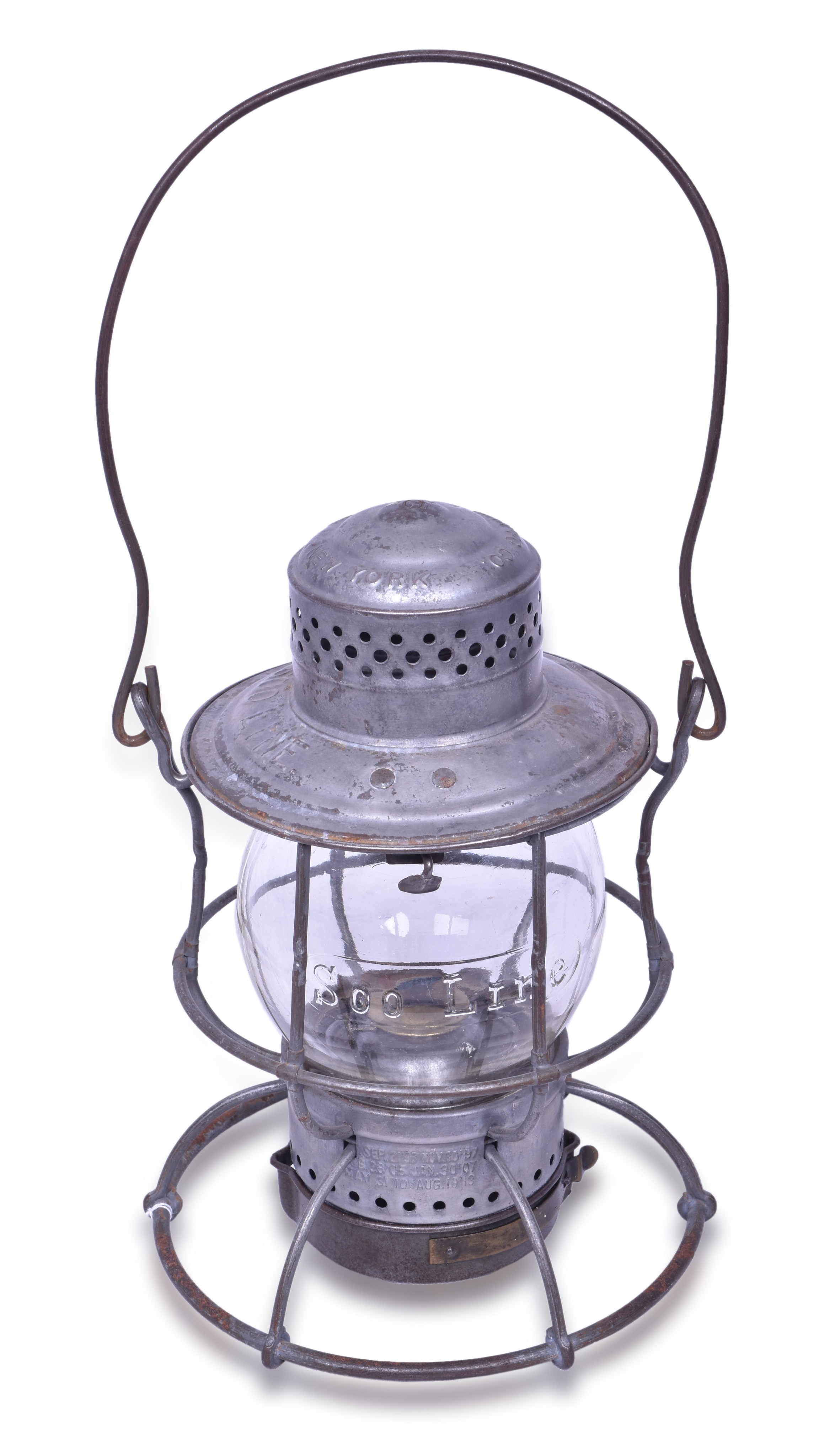 2451 - Armspear Soo Line Railroad lantern w/ Clear Cast Globe thumbnail