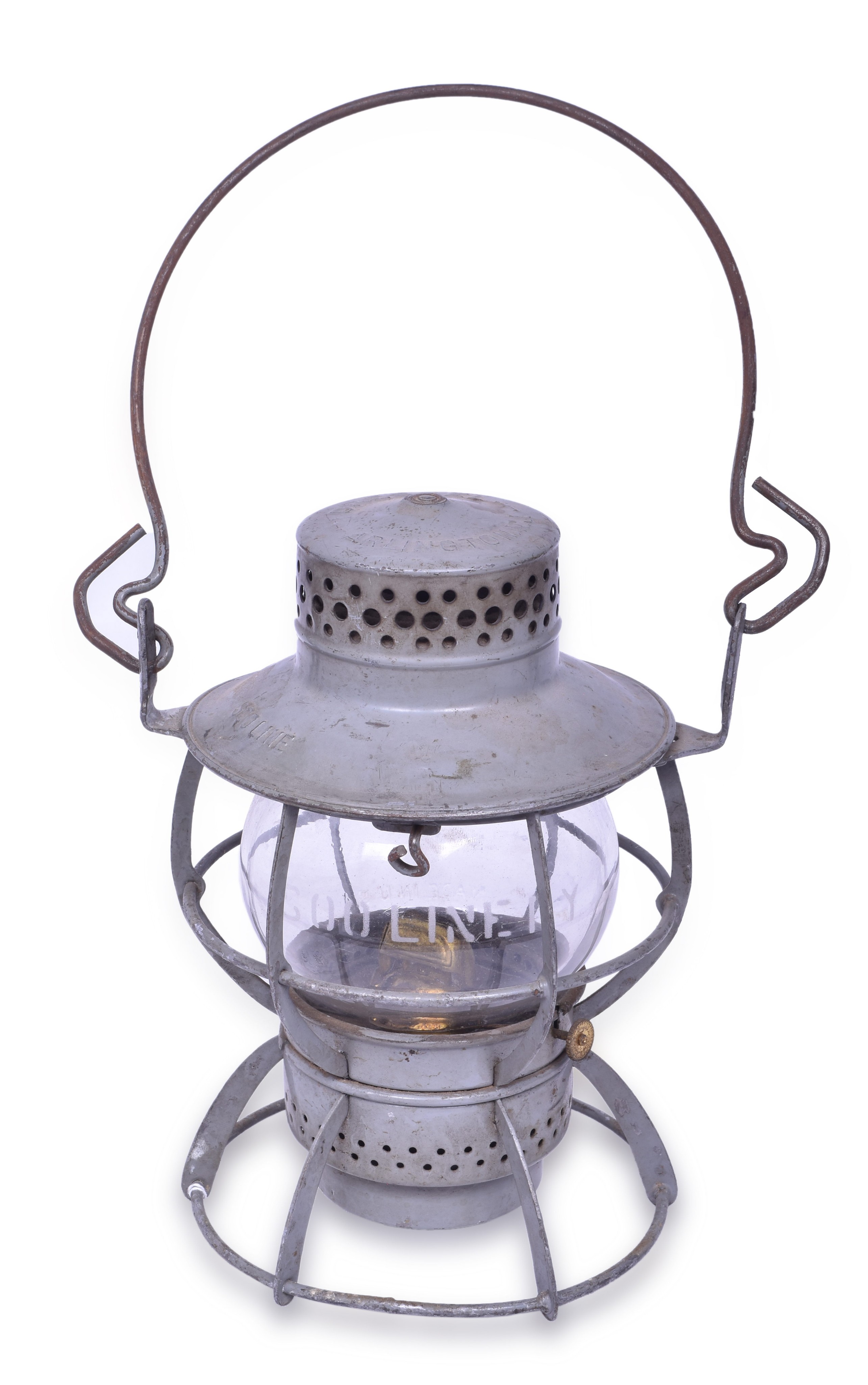 2453 - Dressel Soo Line Railroad Lantern w/ Clear Etched Globe thumbnail