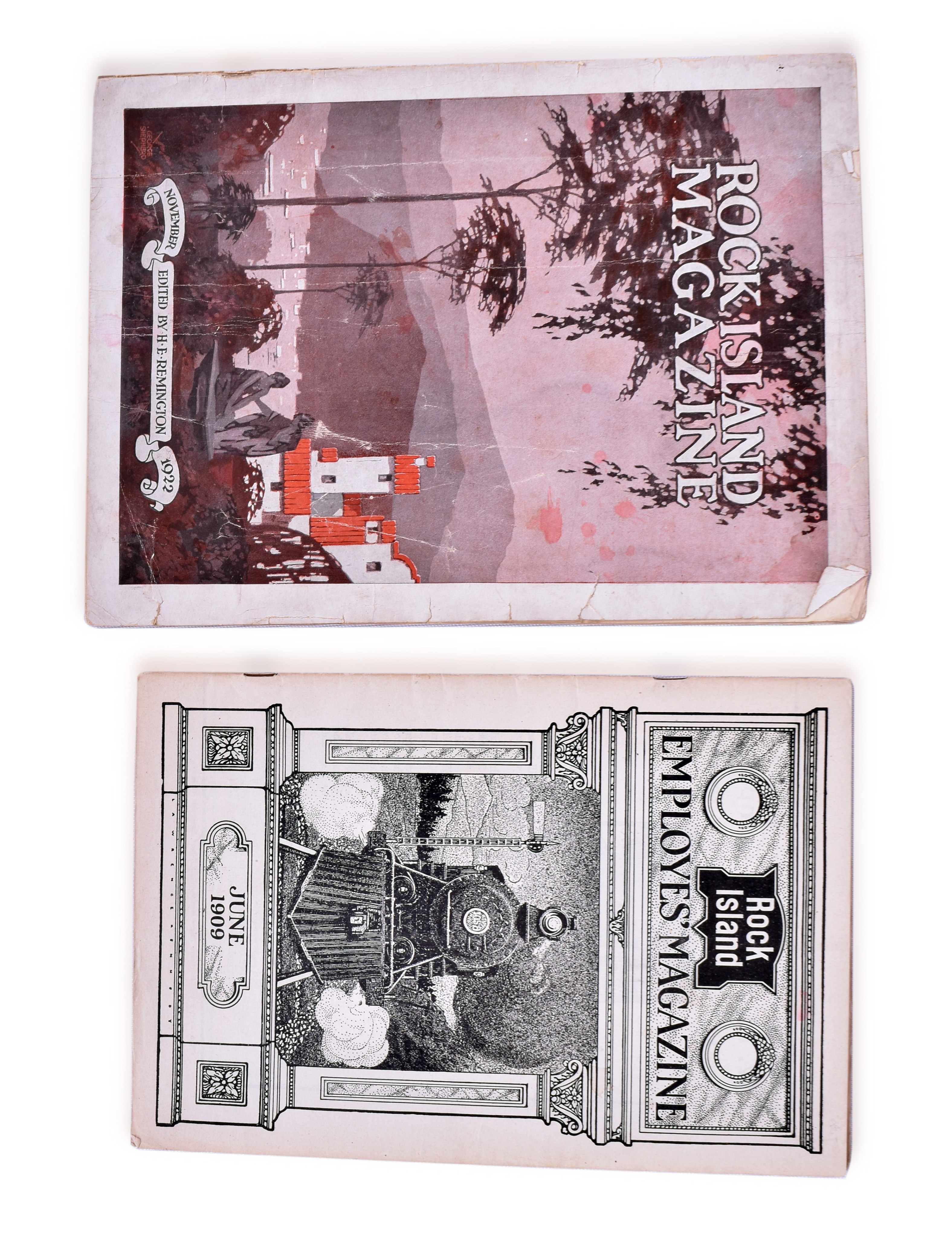 2536 - June 1909 and November 1922 Issues of Rock Island Employee Magazine thumbnail