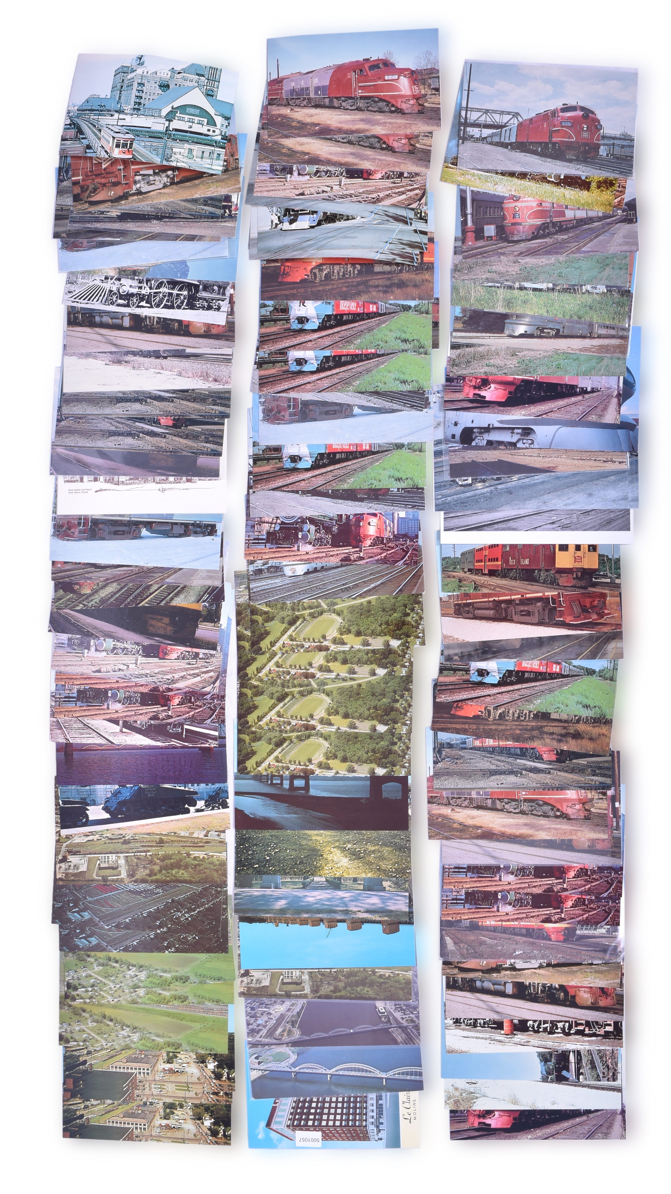 2537 - 93 Postcards - Rock Island Railroad Roster Shots, Moline Illinois, and More thumbnail