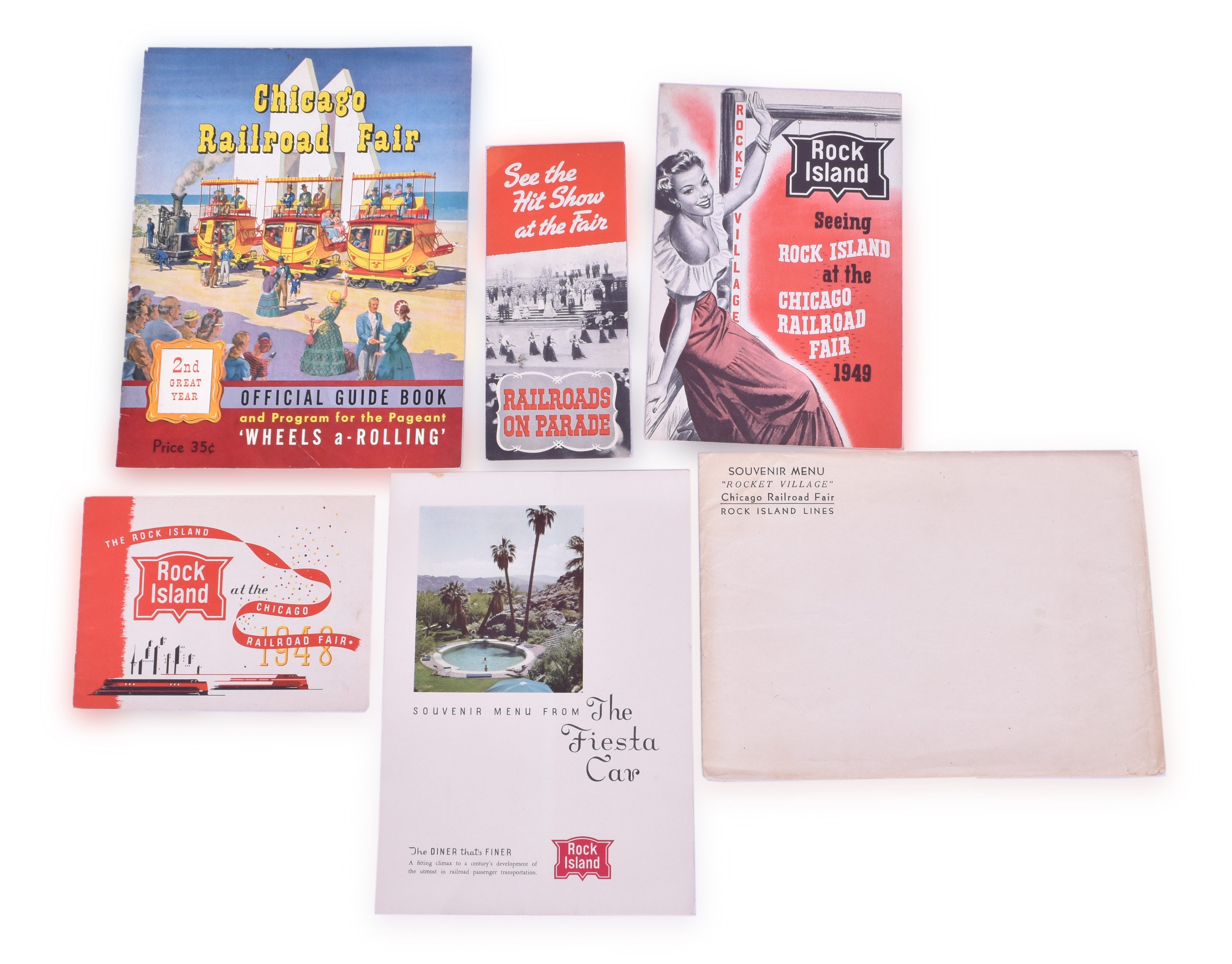 2541 - Rock Island Chicago Railroad Fair Menus, Advertisements, Maps & Guide Book thumbnail
