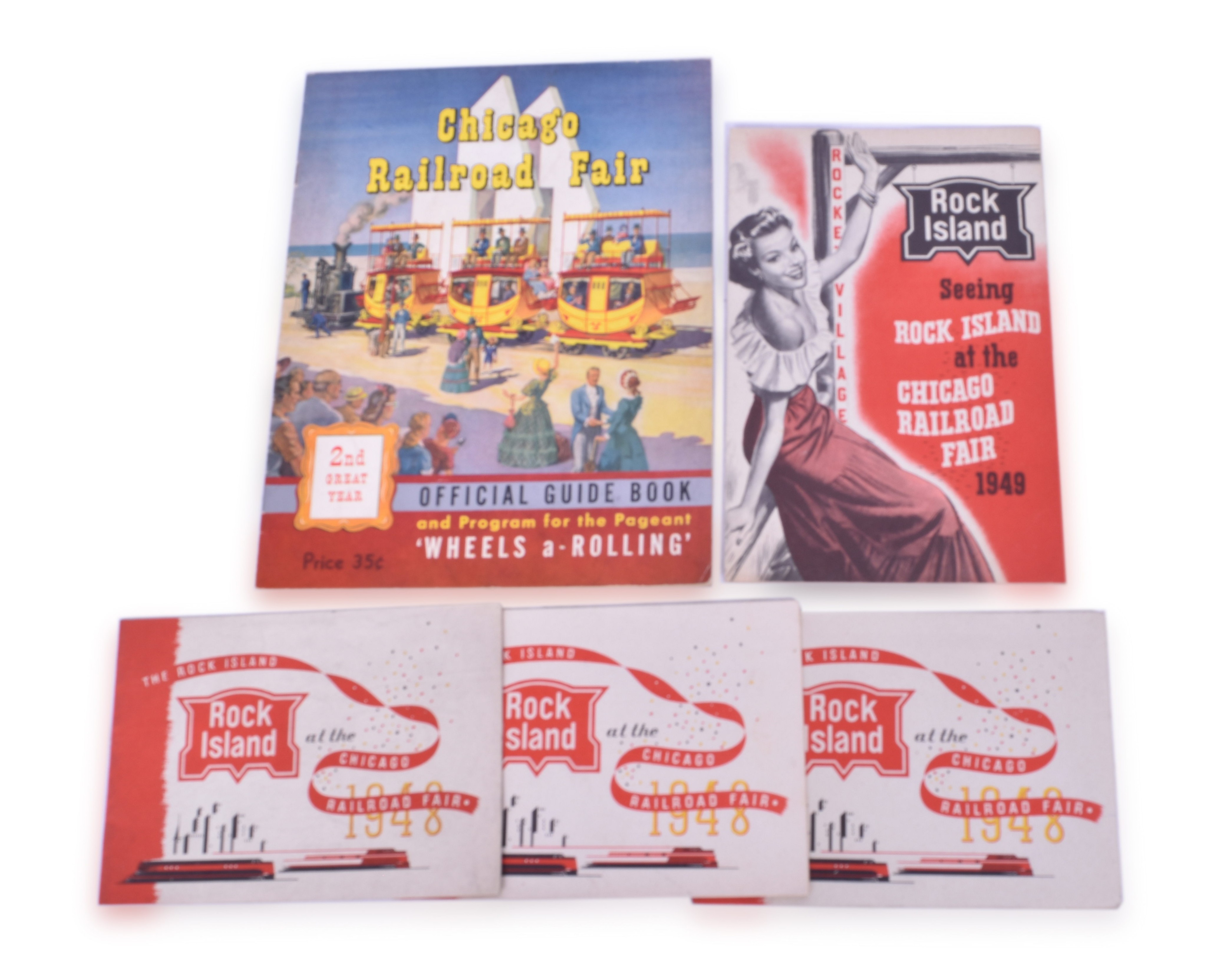 2543 - Rock Island Lines Chicago Railroad Fair Advertisements & Guide Book thumbnail
