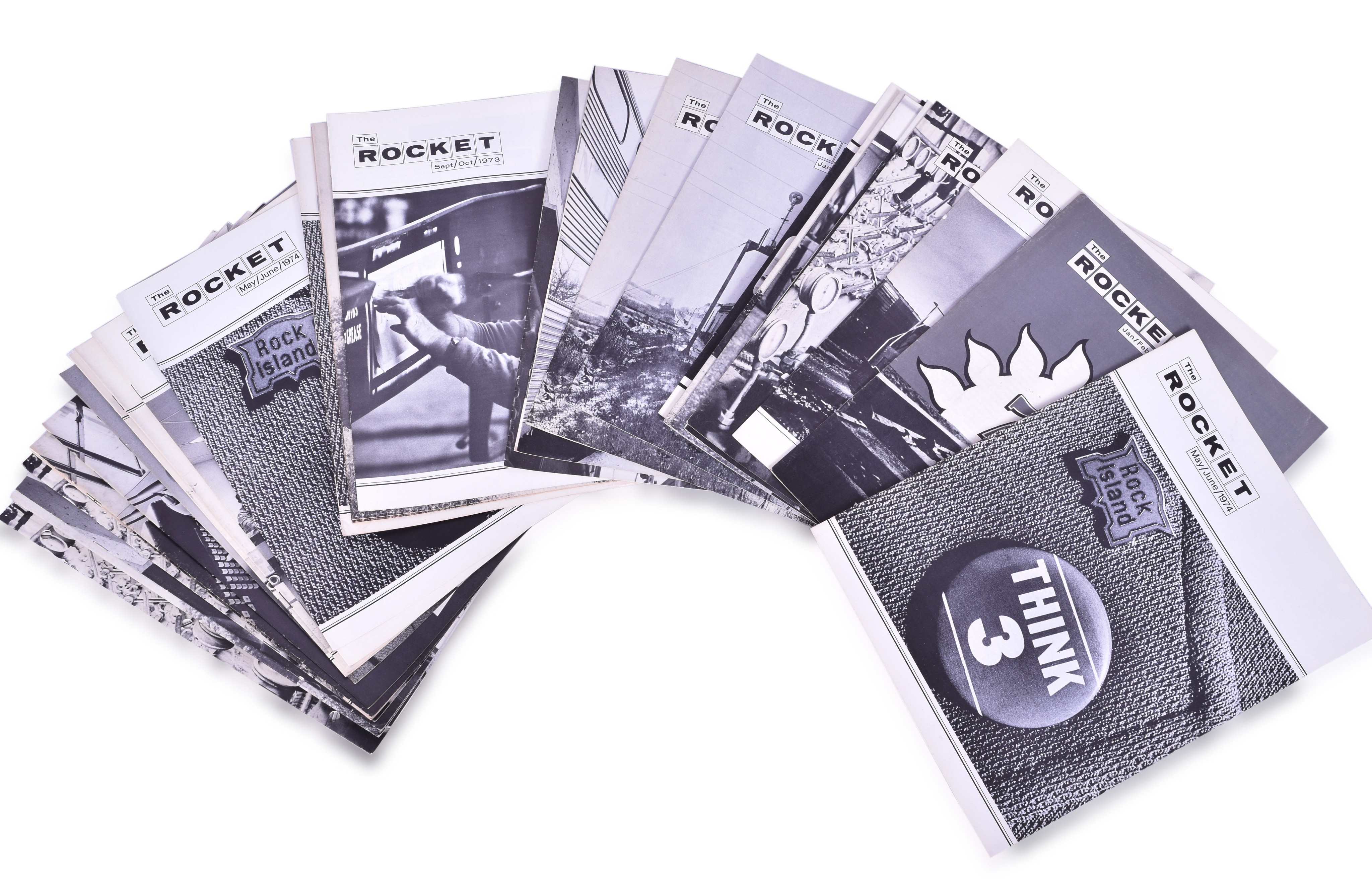 2546 - 37 Issues of The Rocket - Rock Island Employee Magazine From the 1970s thumbnail