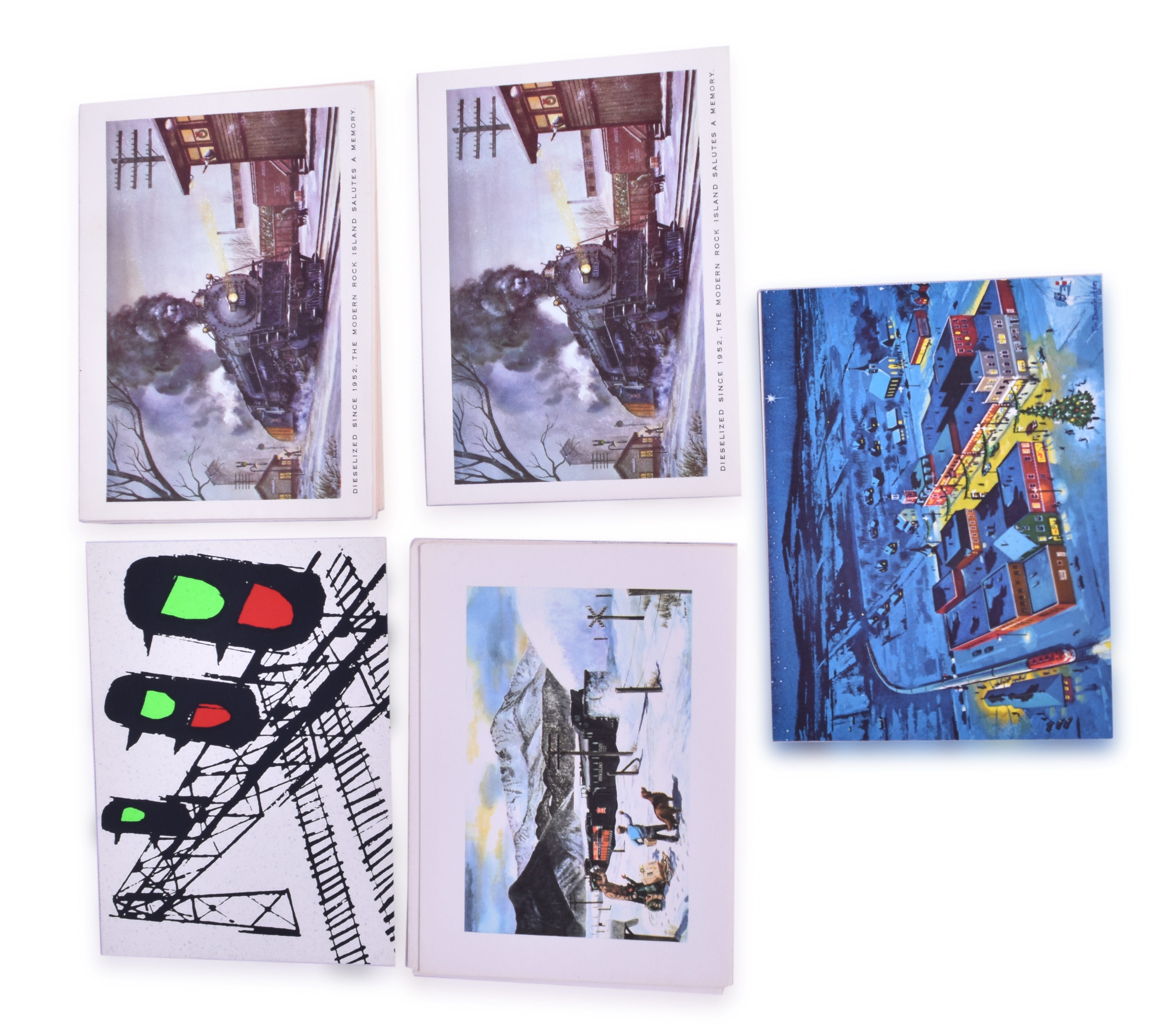 2554 - Rock Island Railroad Company Christmas Card Group thumbnail